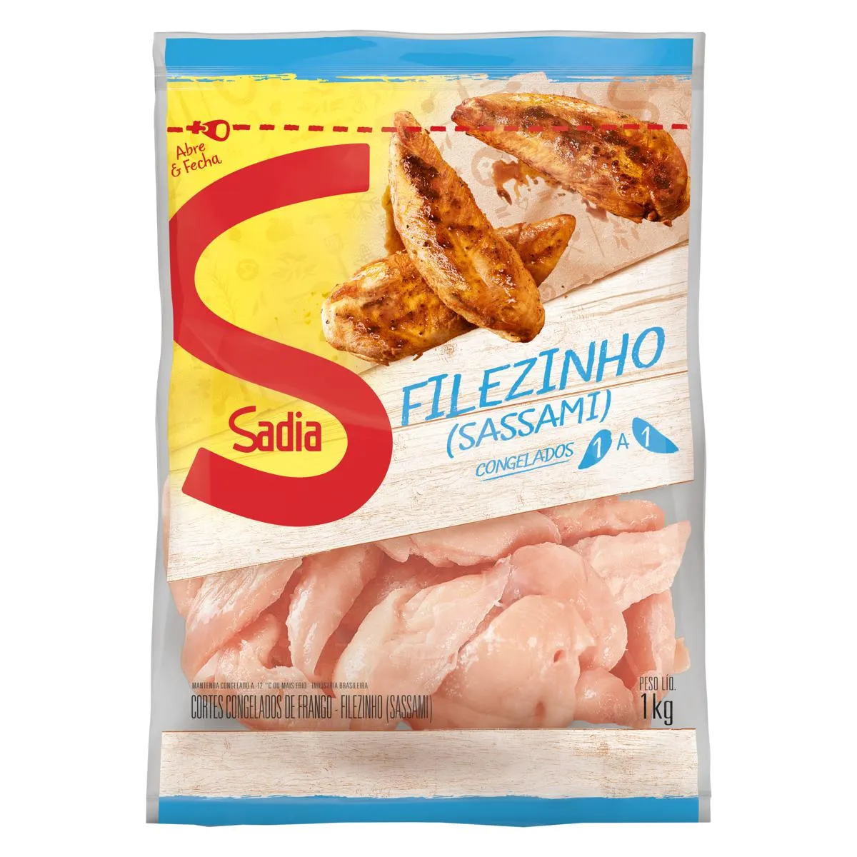 Filezinho Sassami de Frango Congelado SADIA 1kg