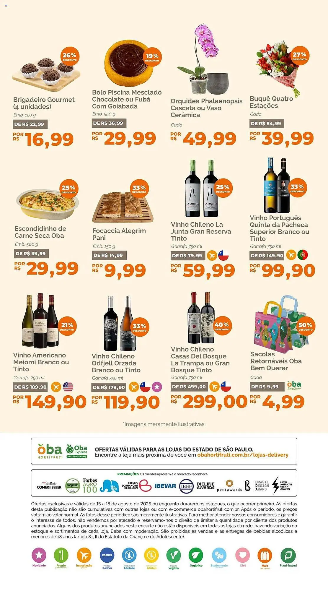 Encarte de Catálogo Oba Hortifruti 15 de agosto até 18 de agosto 2025 - Pagina 6