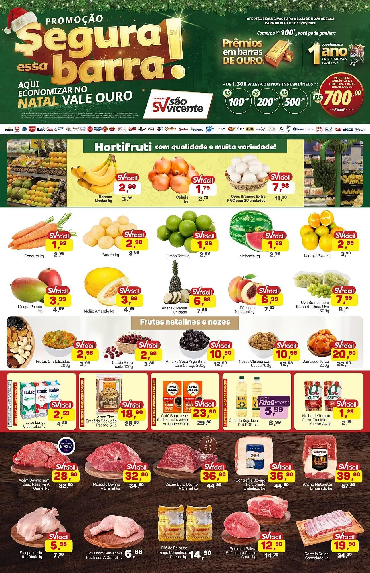 Encarte de Catálogo Supermercados São Vicente 9 de dezembro até 10 de dezembro 2025 - Pagina 1