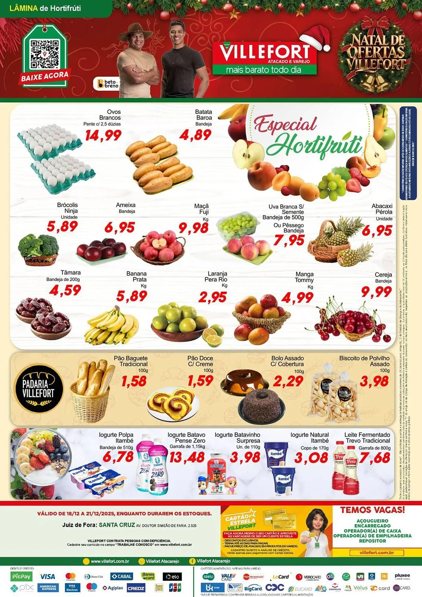 Encarte de Catálogo Villefort Atacadista 18 de dezembro até 21 de dezembro 2025 - Pagina 1