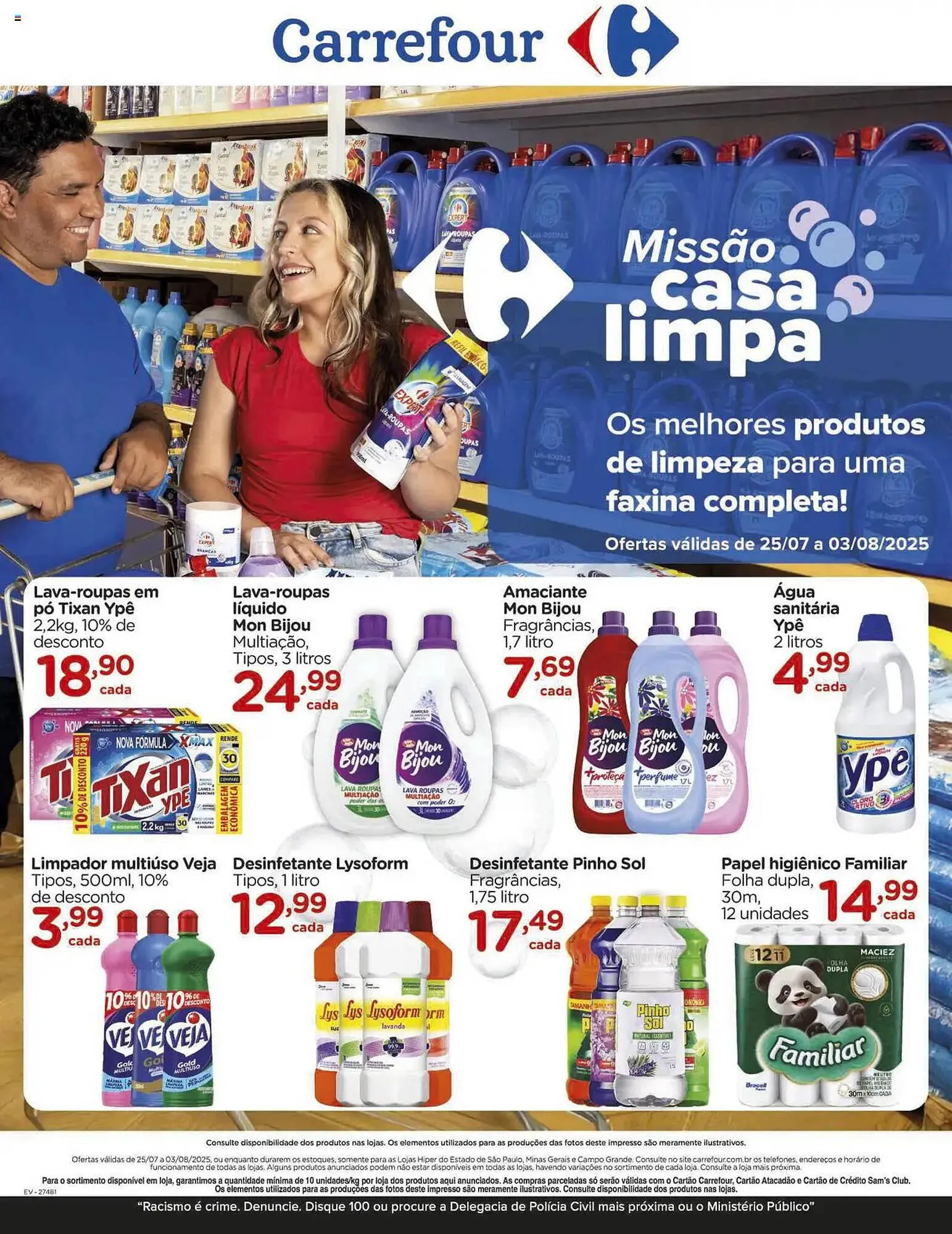 Encarte de Catálogo Carrefour 25 de julho até 3 de agosto 2025 - Pagina 1