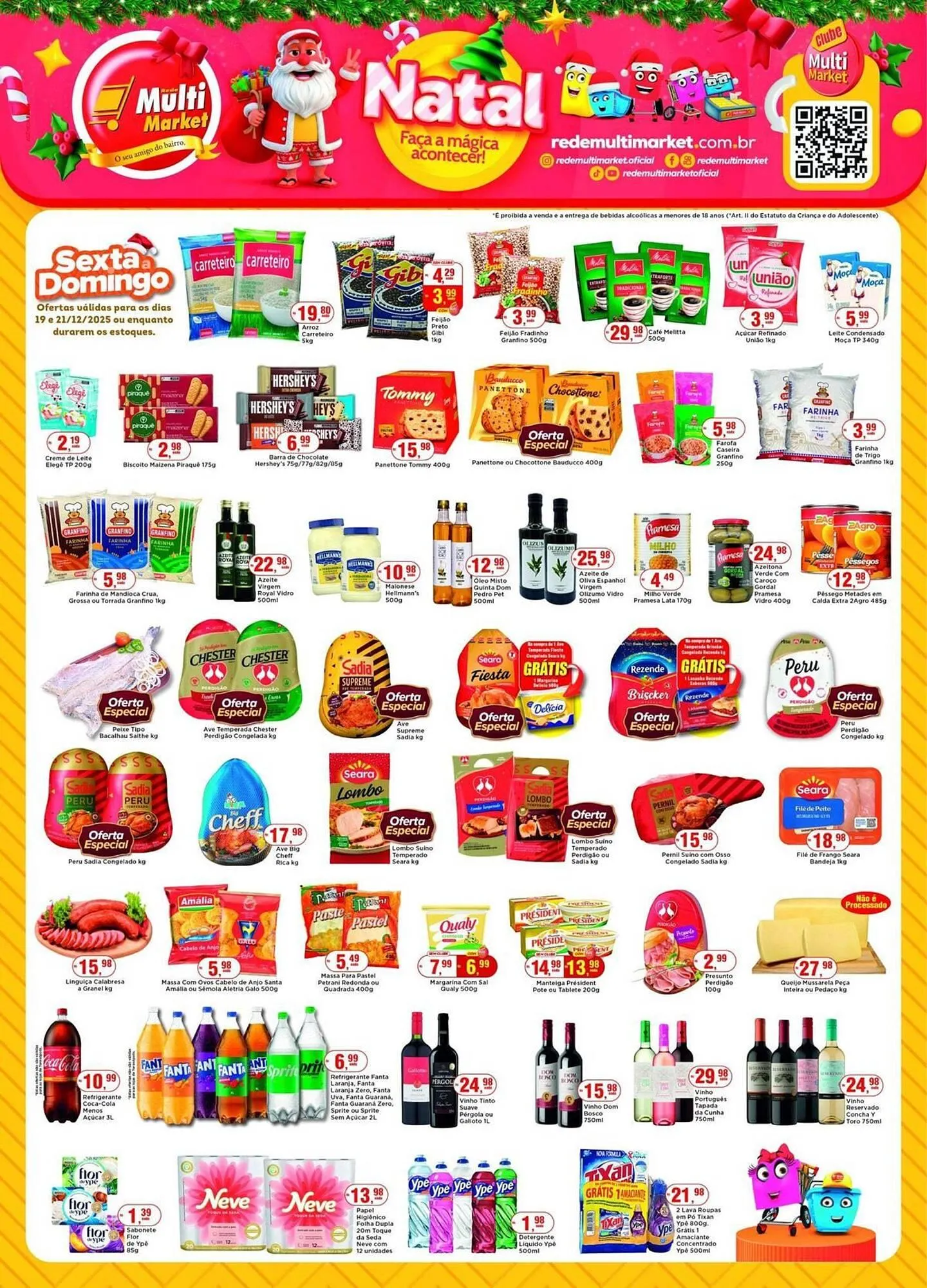 Encarte de Encarte Rede Multi Market 19 de dezembro até 21 de dezembro 2025 - Pagina 1