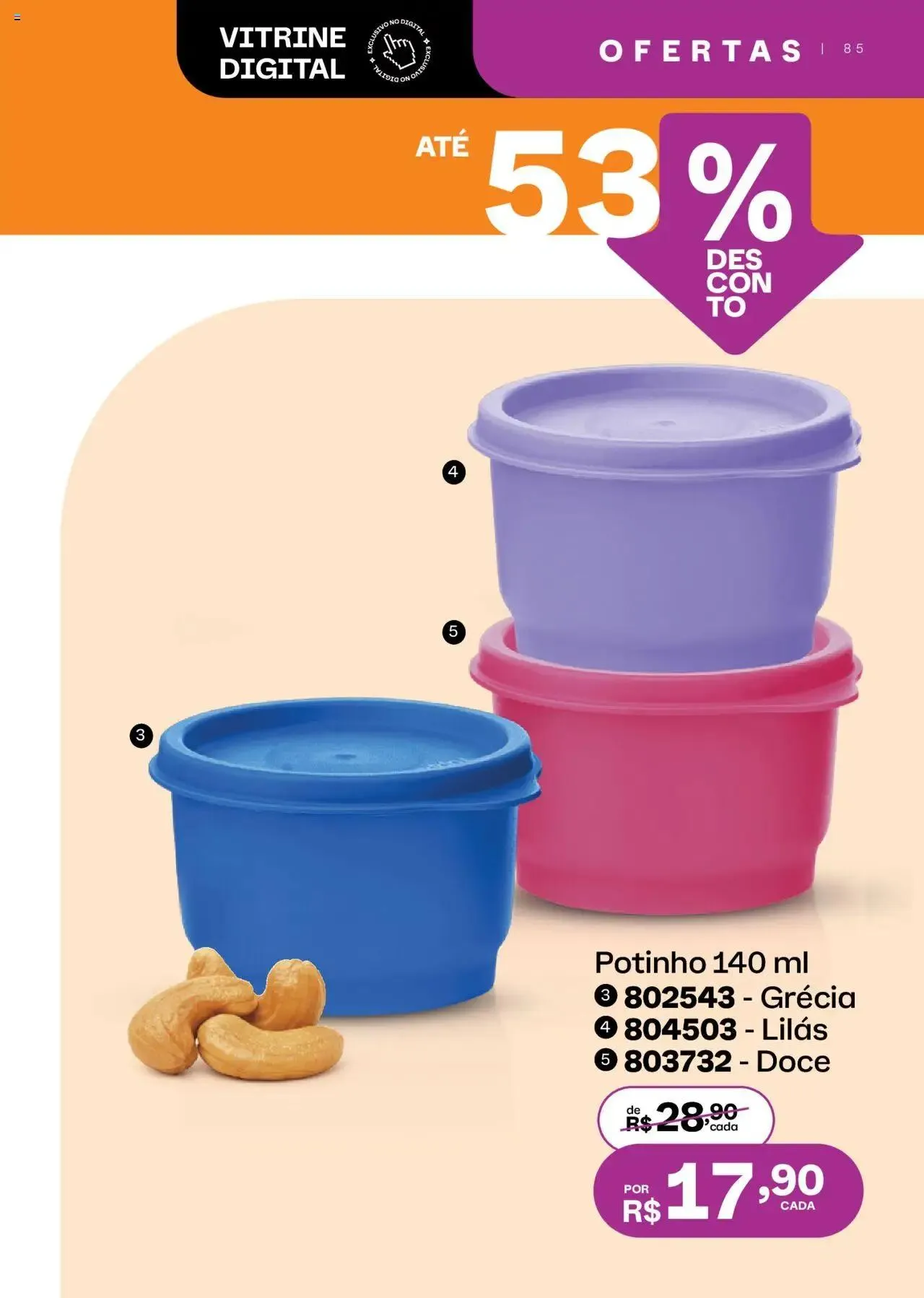 Encarte de Tupperware - Catálogo Vitrine 03 1 de março até 31 de março 2025 - Pagina 85