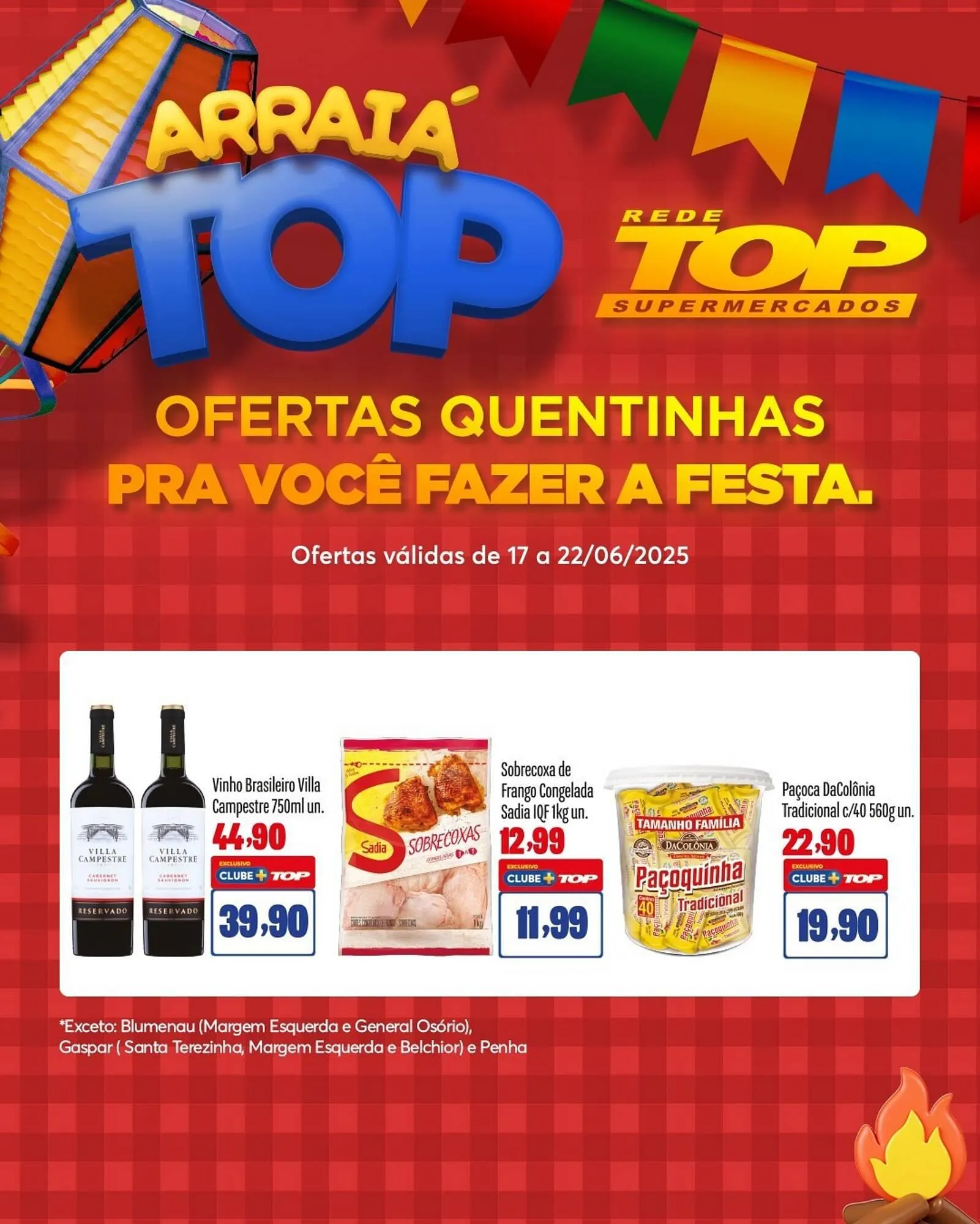 Encarte de Catálogo Rede Top 17 de junho até 22 de junho 2025 - Pagina 1