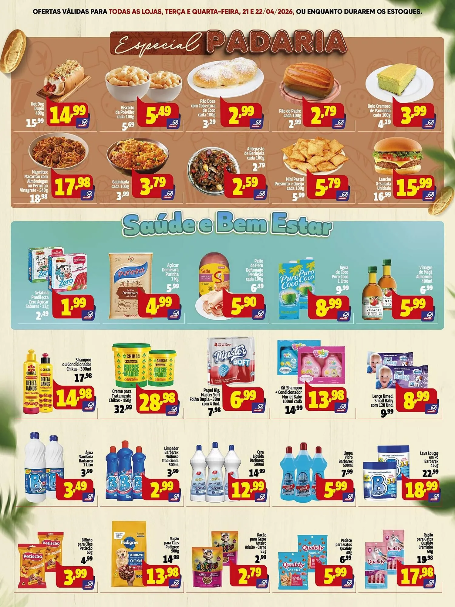 Encarte de Folheto Supermercado Paraná 20 de abril até 23 de abril 2026 - Pagina 3