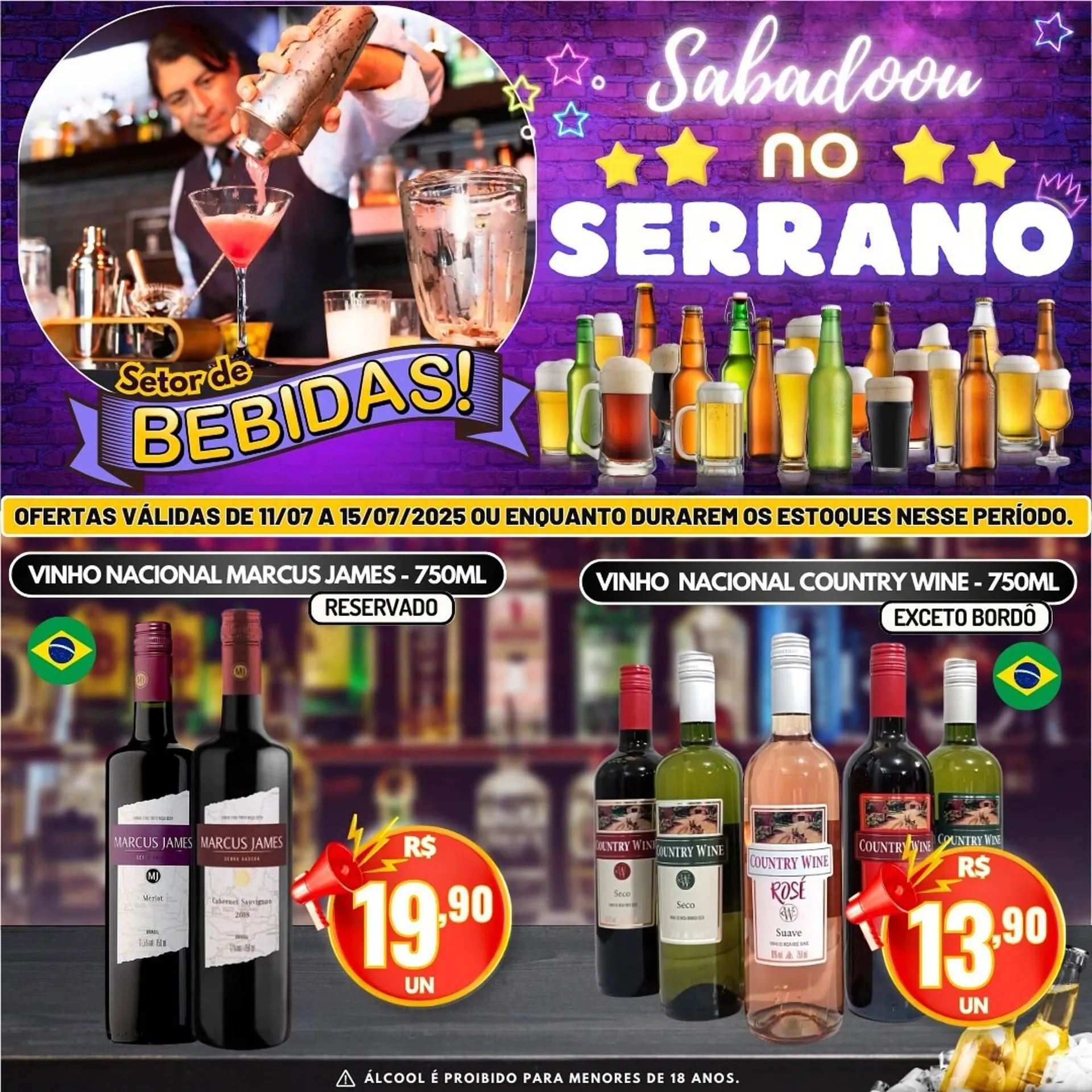 Encarte de Catálogo Serrano Supermercado 11 de julho até 15 de julho 2025 - Pagina 4