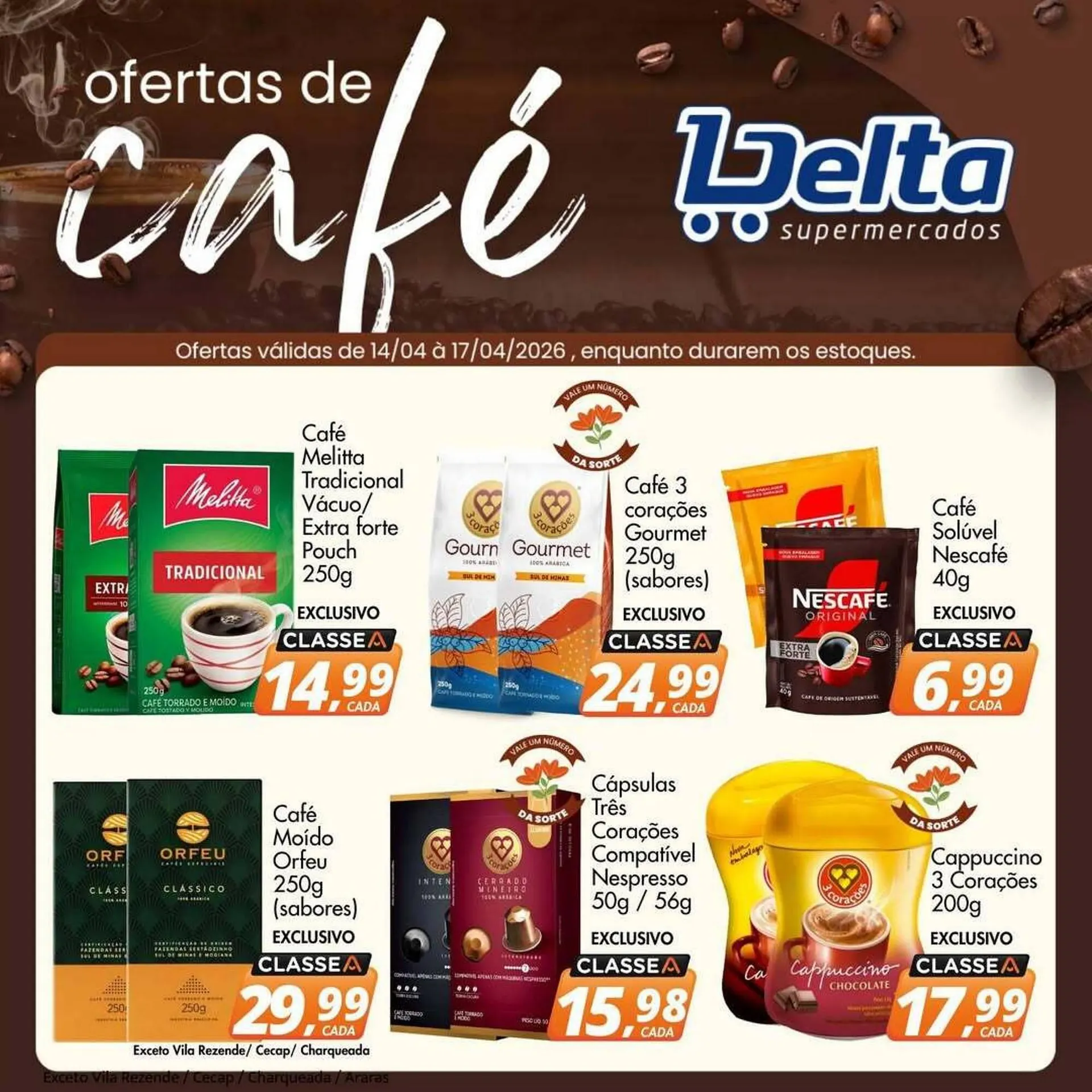 Encarte de Catálogo Delta Supermercados 14 de abril até 17 de abril 2026 - Pagina 1