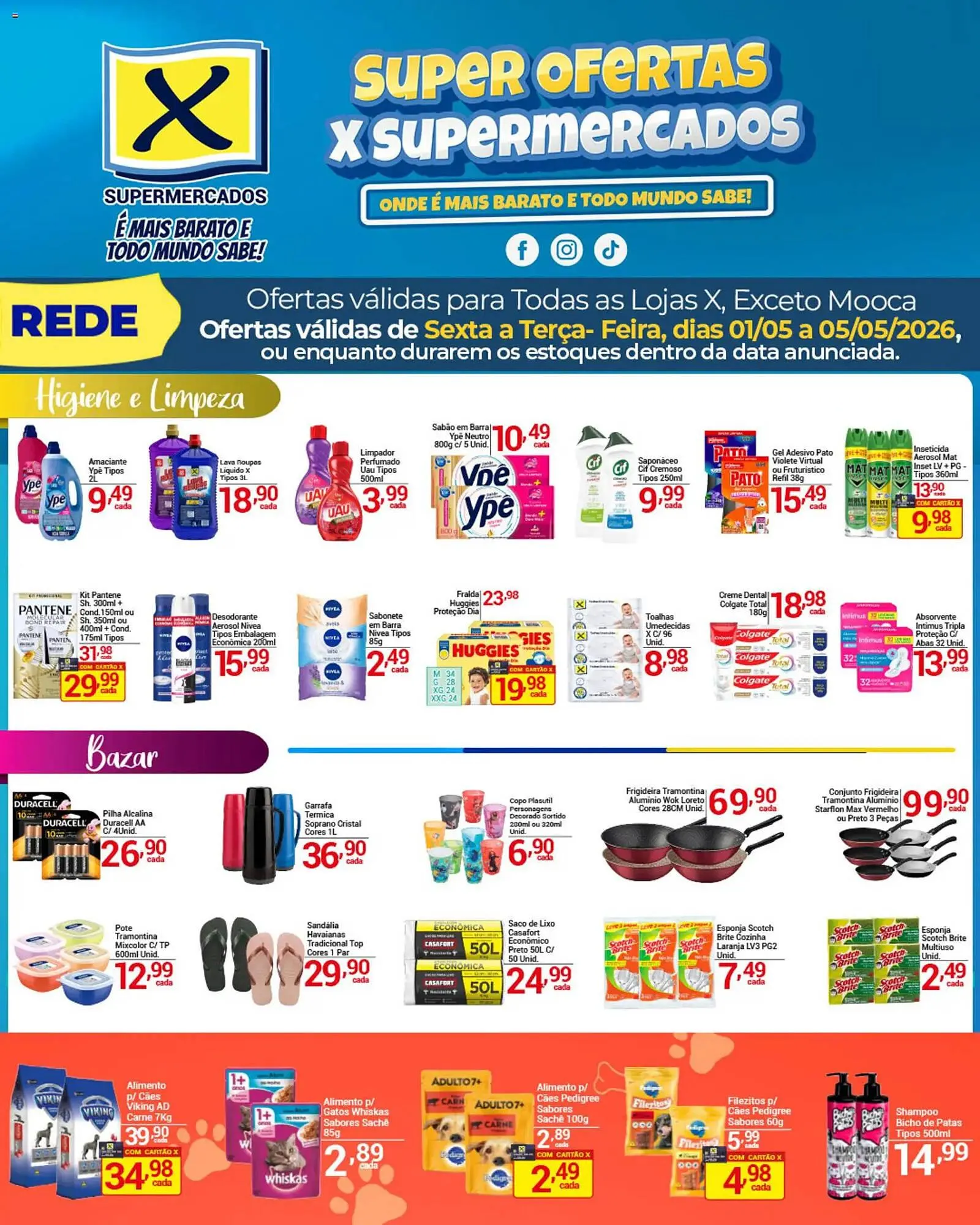 Encarte de Folheto X Supermercados 1 de maio até 5 de maio 2026 - Pagina 3