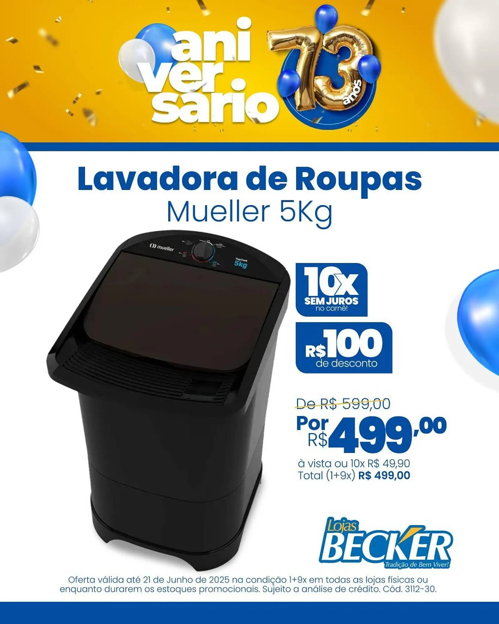 Encarte de Catálogo Lojas Becker 19 de junho até 21 de junho 2025 - Pagina 1