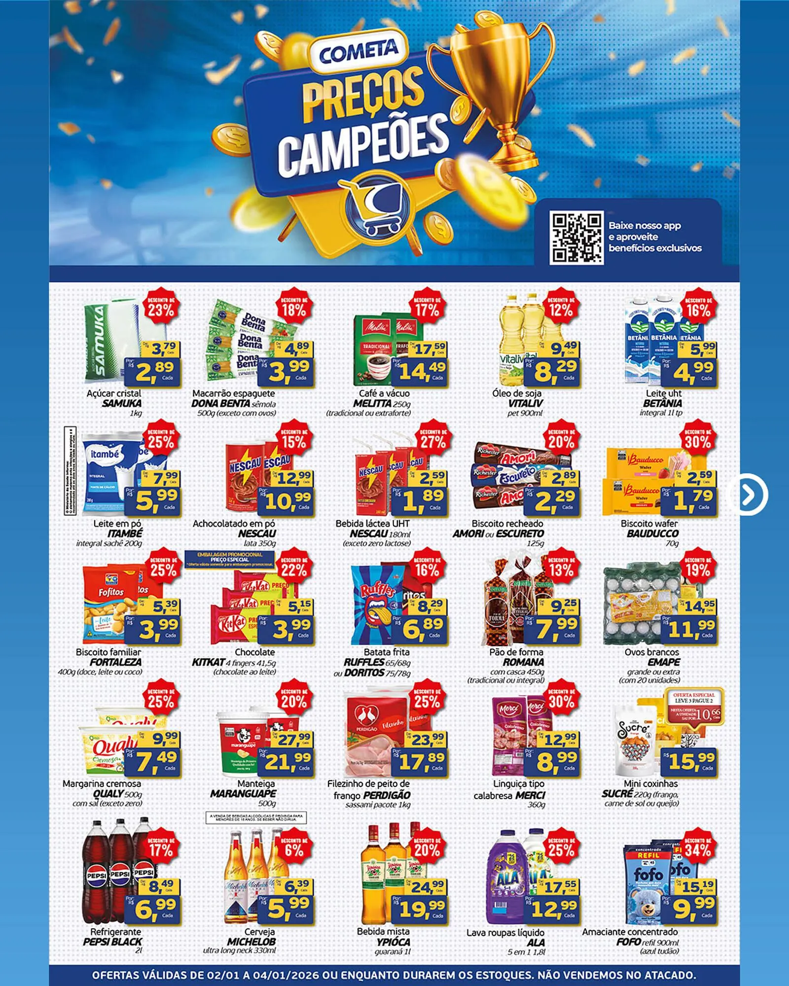 Encarte de Encarte Cometa Supermercados 2 de janeiro até 4 de janeiro 2026 - Pagina 2