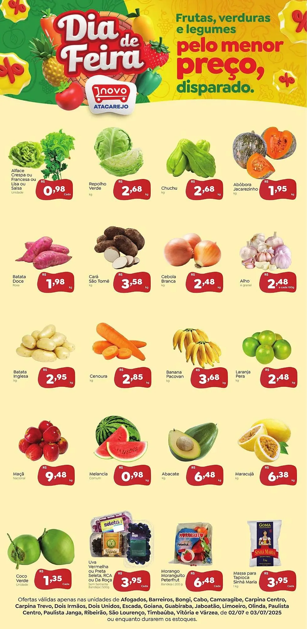 Encarte de Catálogo Novo Atacarejo 2 de julho até 3 de julho 2025 - Pagina 1