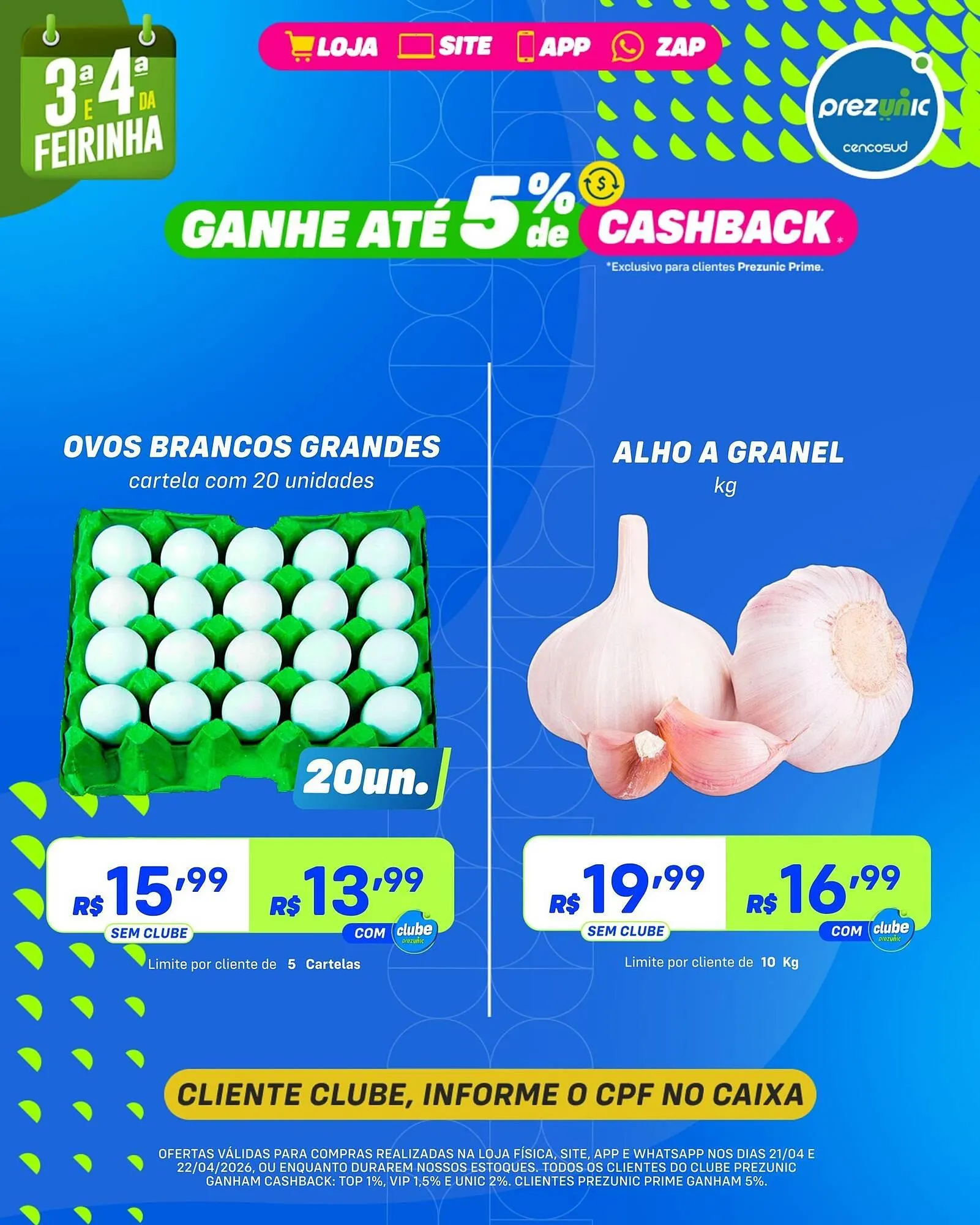 Encarte de Encarte Prezunic 21 de abril até 22 de abril 2026 - Pagina 1