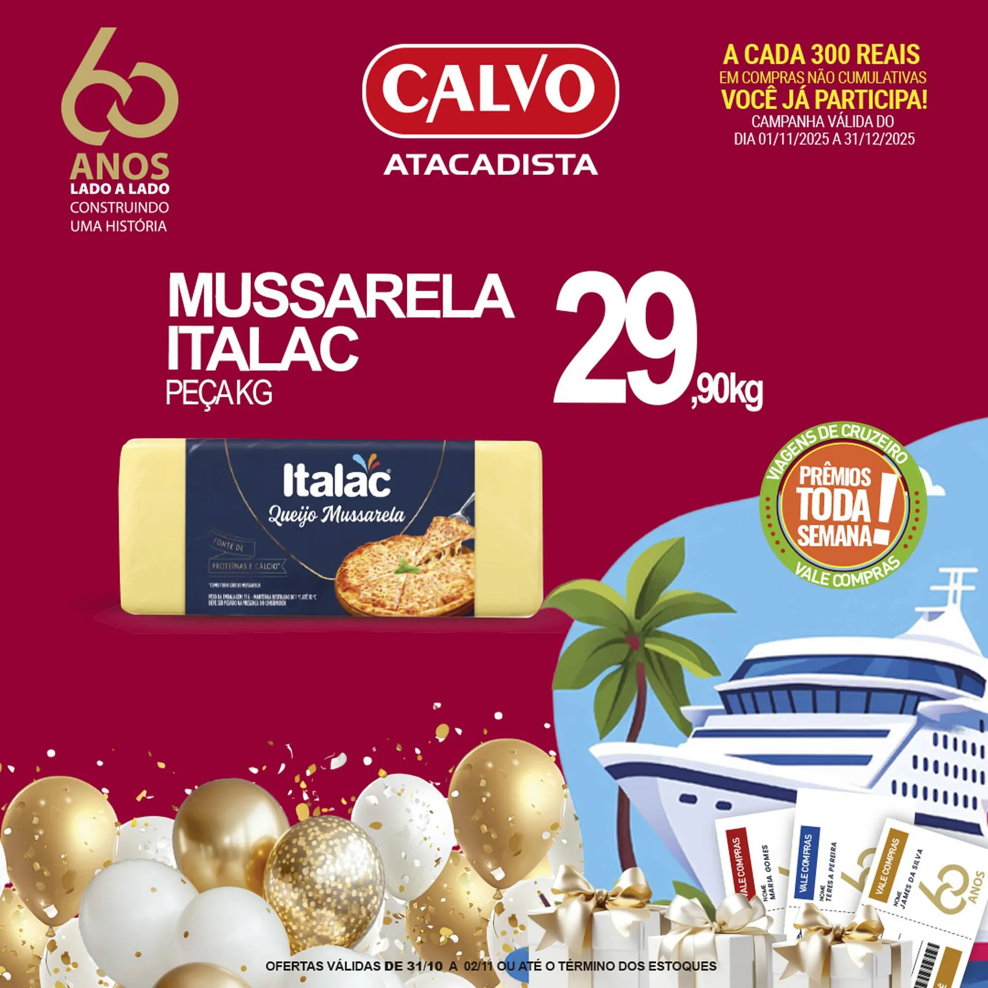 Encarte de Folheto Calvo Atacadista 1 de novembro até 2 de novembro 2025 - Pagina 4