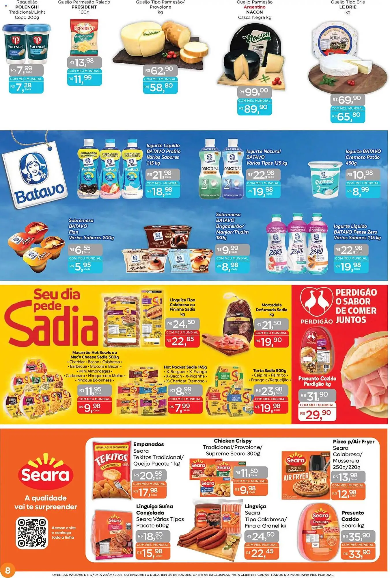 Encarte de Encarte Supermercados Mundial 17 de abril até 29 de abril 2026 - Pagina 8