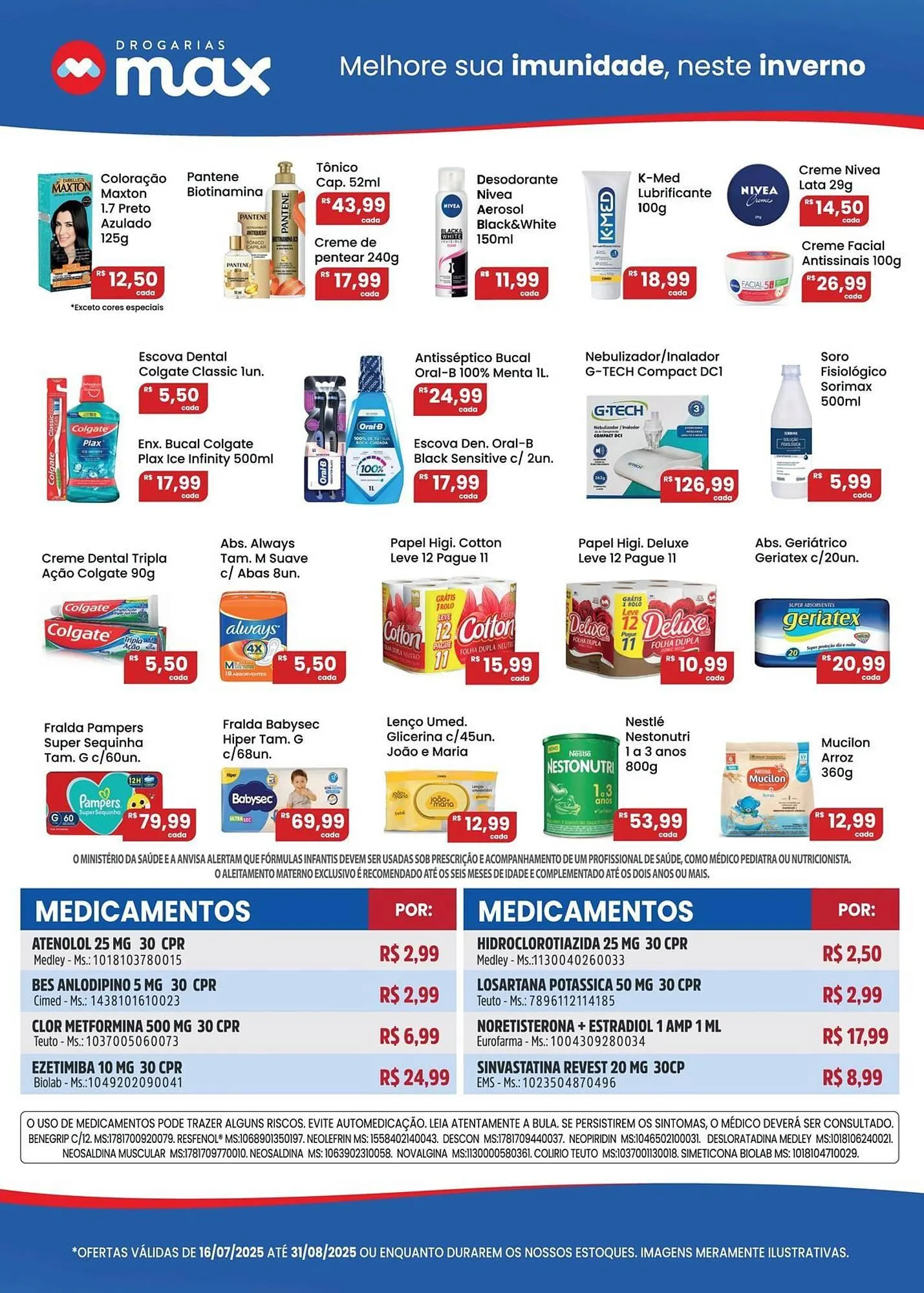 Encarte de Catálogo Drogarias Max 16 de julho até 31 de agosto 2025 - Pagina 2
