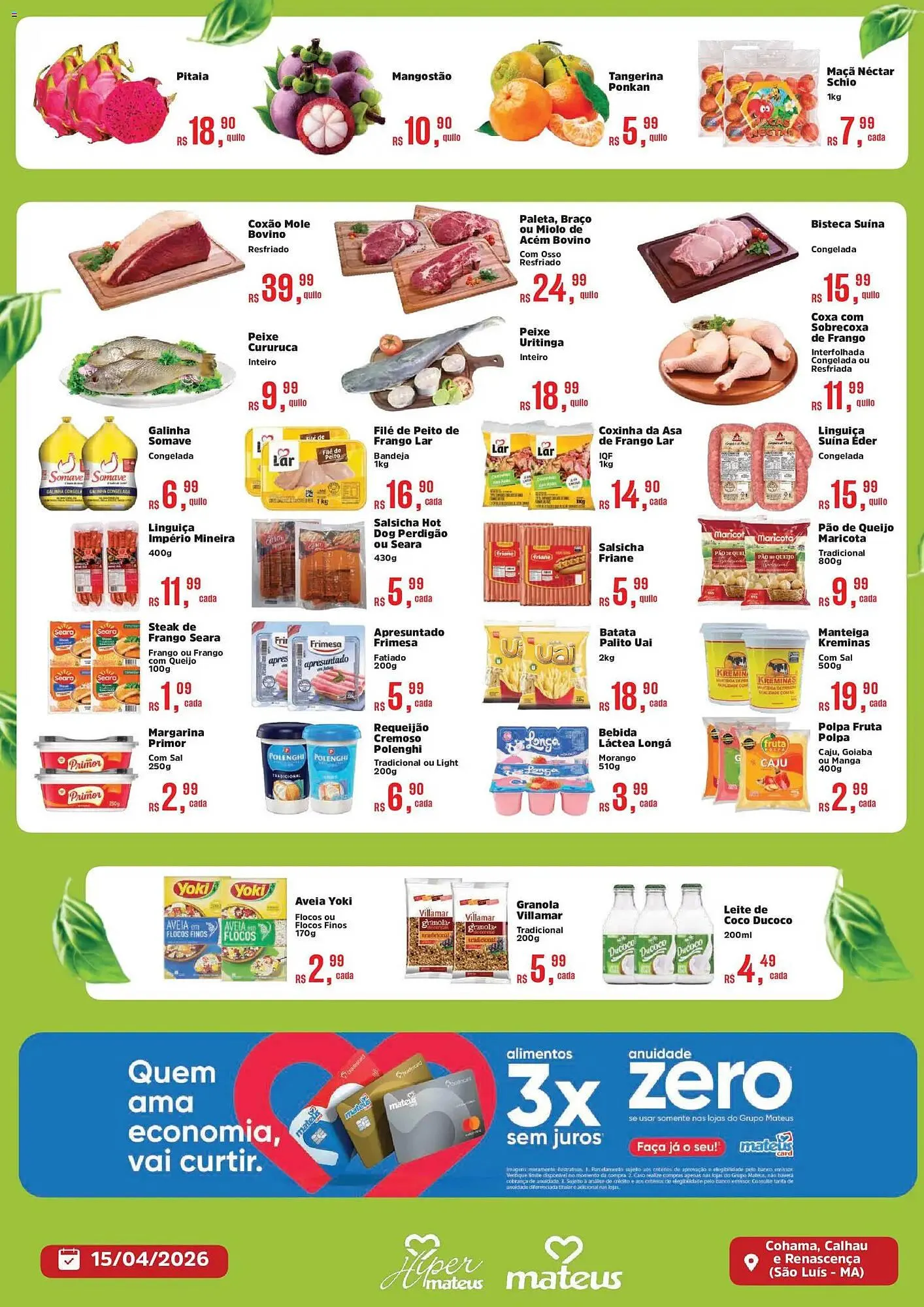 Encarte de Catálogo Supermercados Mateus 15 de abril até 15 de abril 2026 - Pagina 2