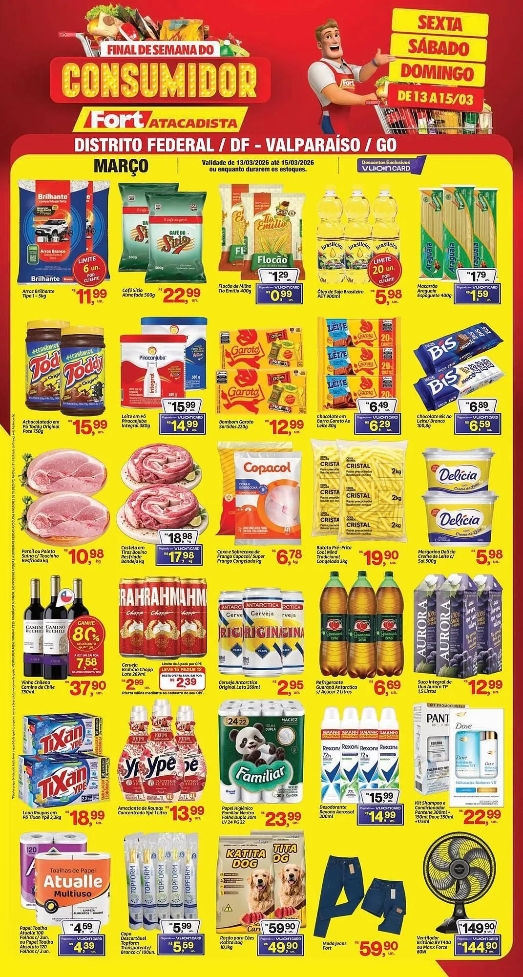 Encarte de Tabloide Fort Atacadista 13 de março até 15 de março 2026 - Pagina 1