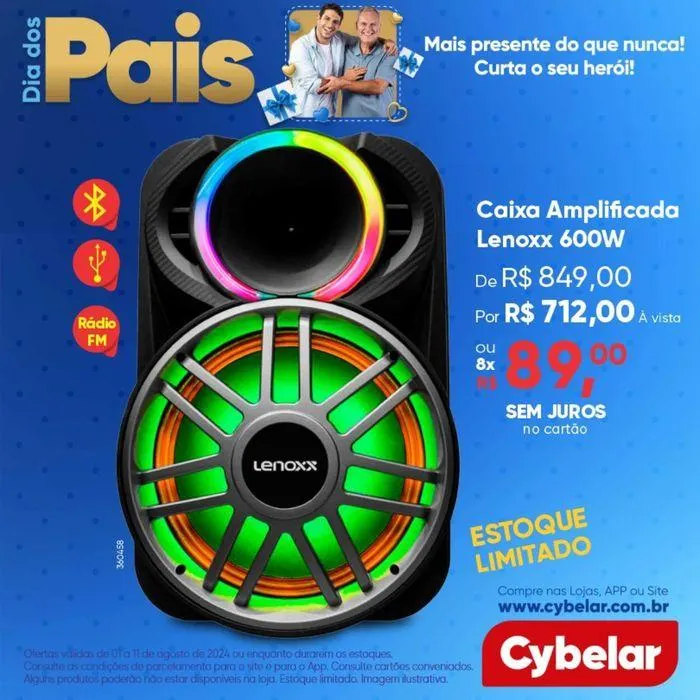 Encarte de Ofertas Cybelar 2 de agosto até 11 de agosto 2024 - Pagina 4