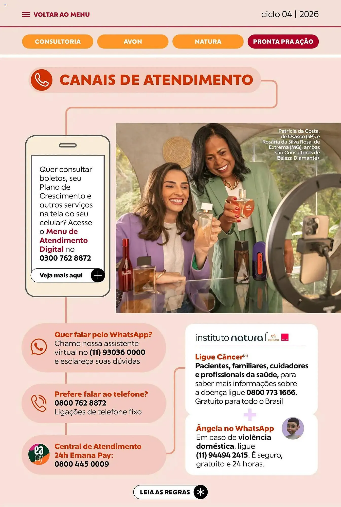 Encarte de Catálogo Avon 18 de fevereiro até 17 de março 2026 - Pagina 48