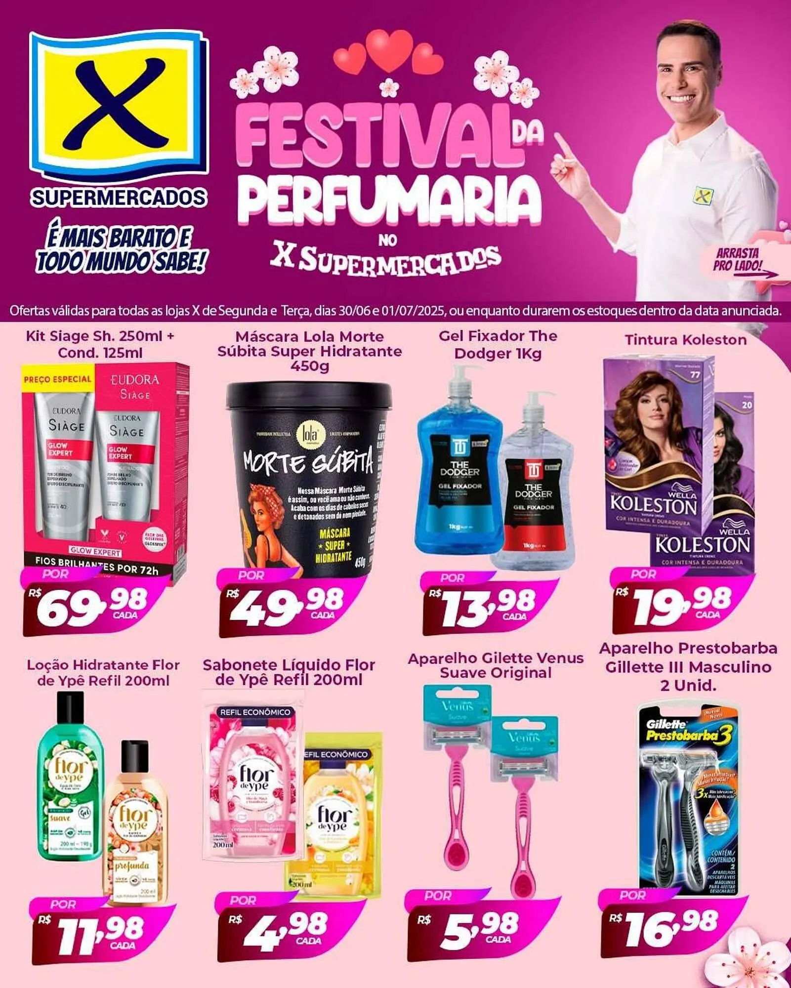 Encarte de Catálogo X Supermercados 30 de junho até 1 de julho 2025 - Pagina 1