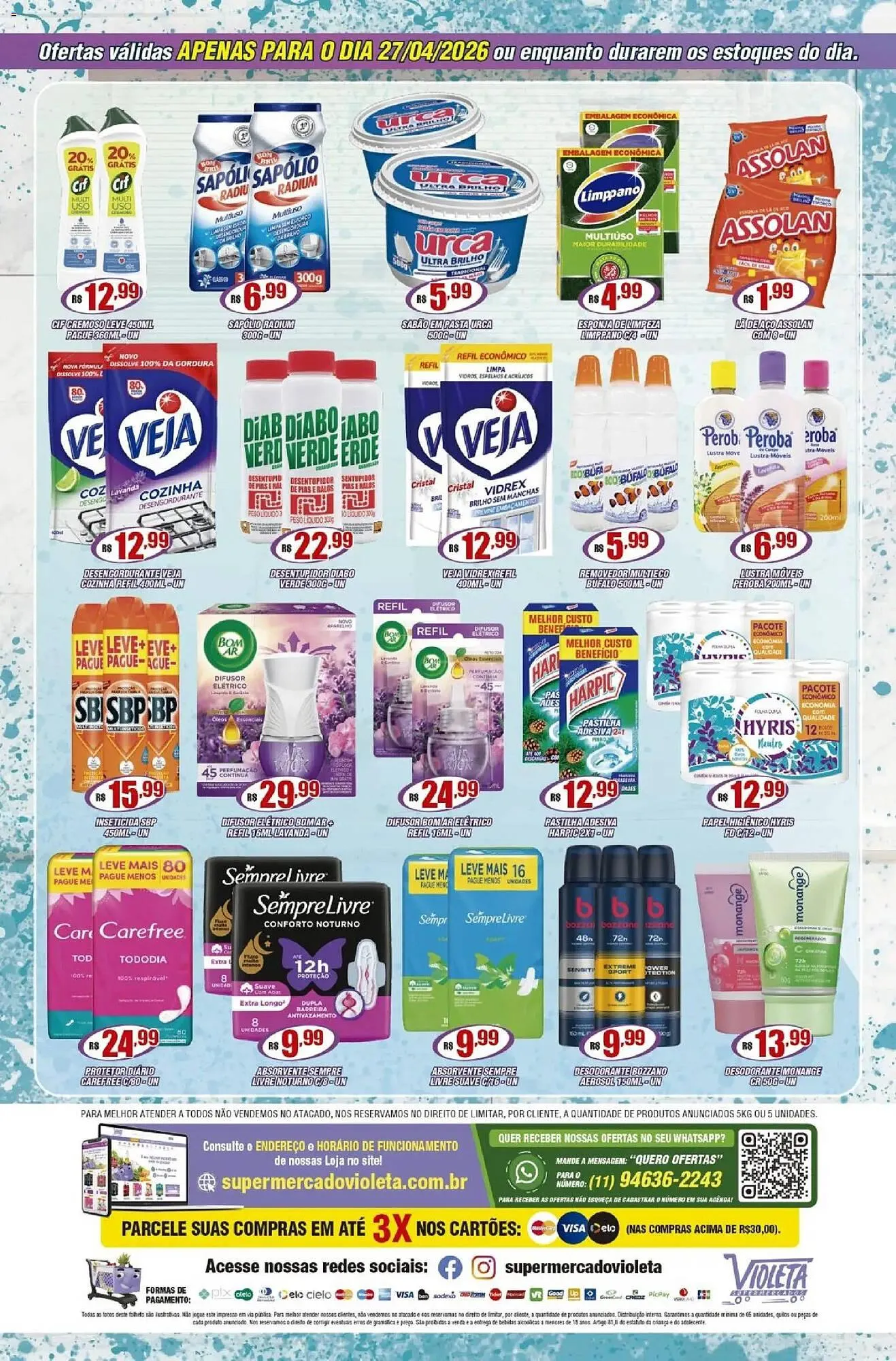Encarte de Catálogo Violeta Supermercados 27 de abril até 27 de abril 2026 - Pagina 2