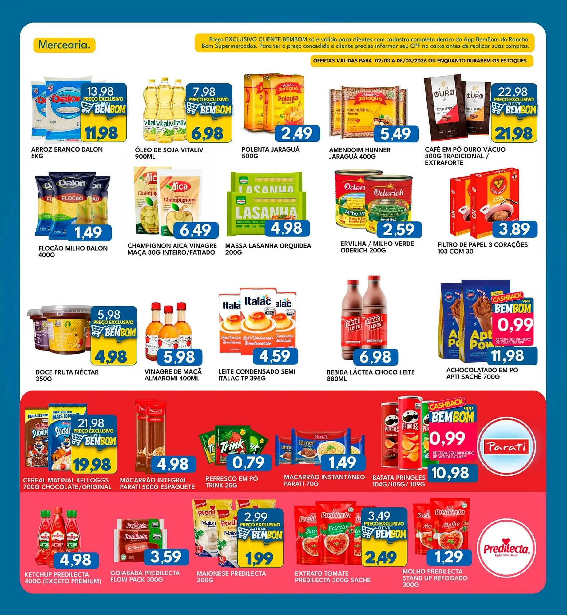Encarte de Catálogo Rancho Bom Supermercados 2 de março até 8 de março 2026 - Pagina 4