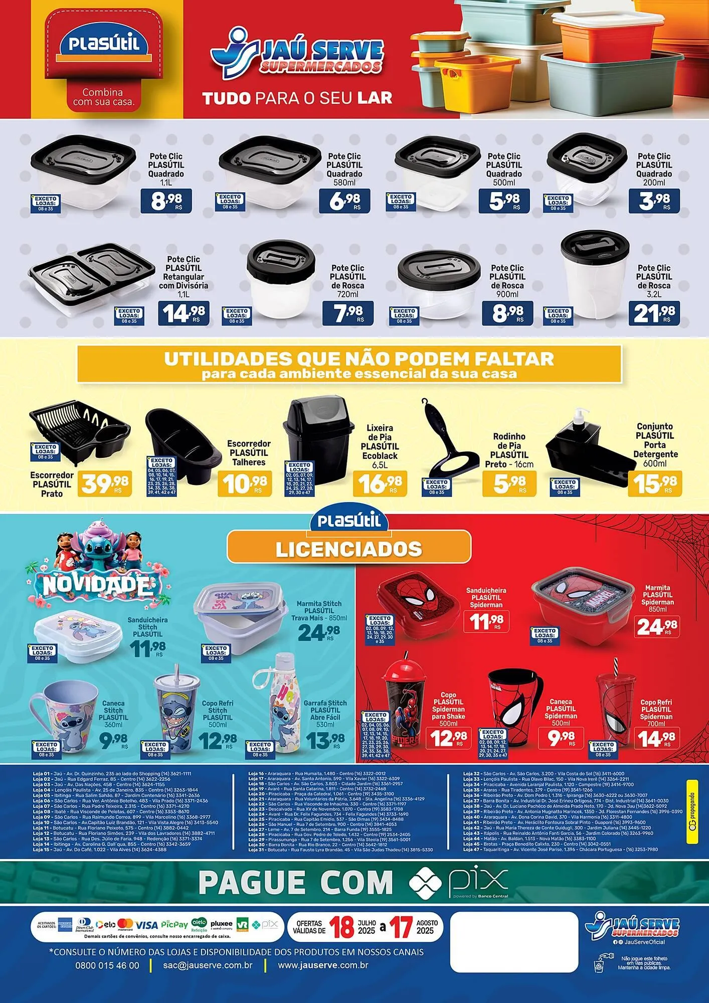 Encarte de Catálogo Supermercados Jau Serve 21 de julho até 17 de agosto 2025 - Pagina 2