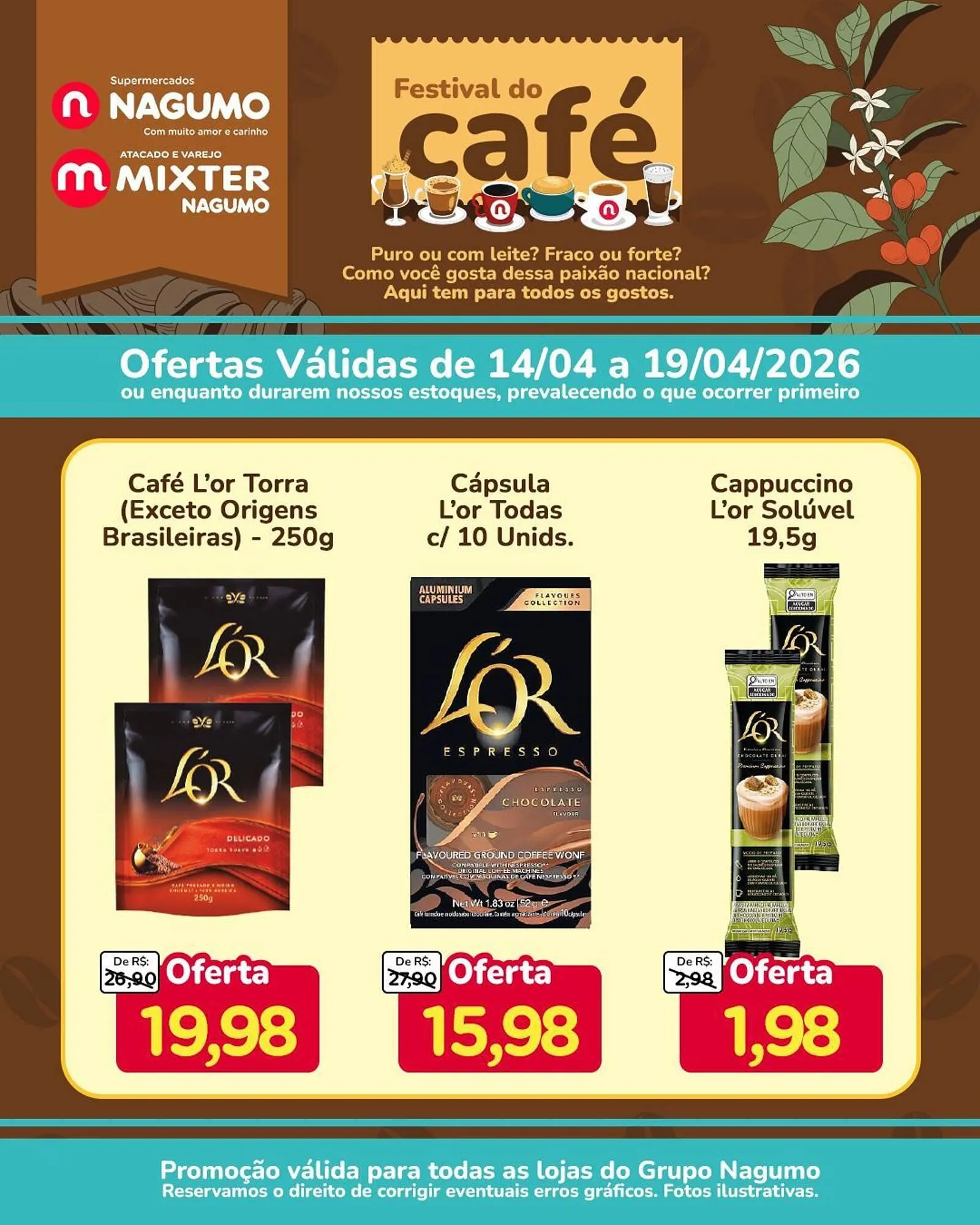 Encarte de Folheto Nagumo 14 de abril até 19 de abril 2026 - Pagina 1