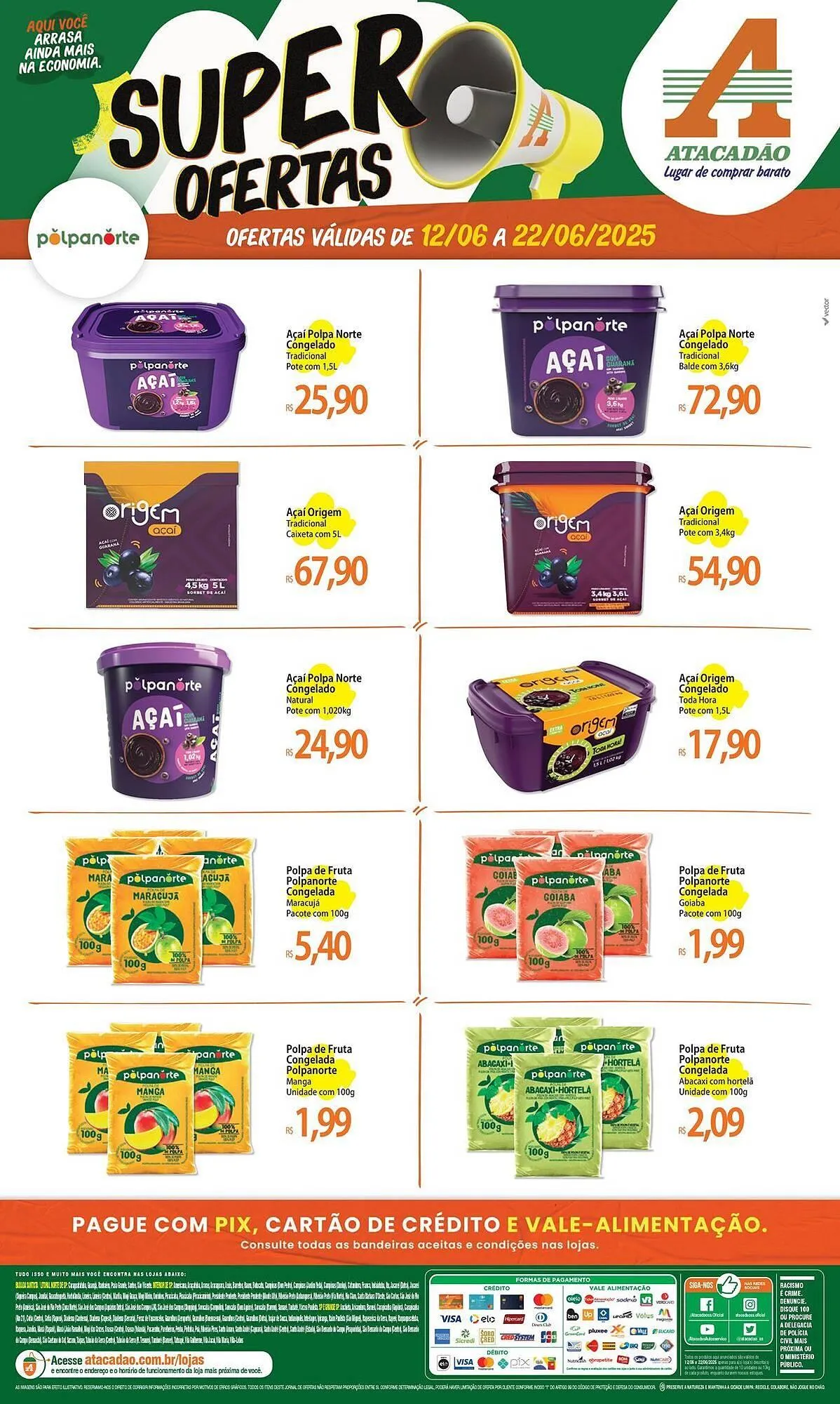 Encarte de Catálogo Atacadão 12 de junho até 22 de junho 2025 - Pagina 1