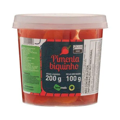 Pimenta Biquinho Leve Mais 100g