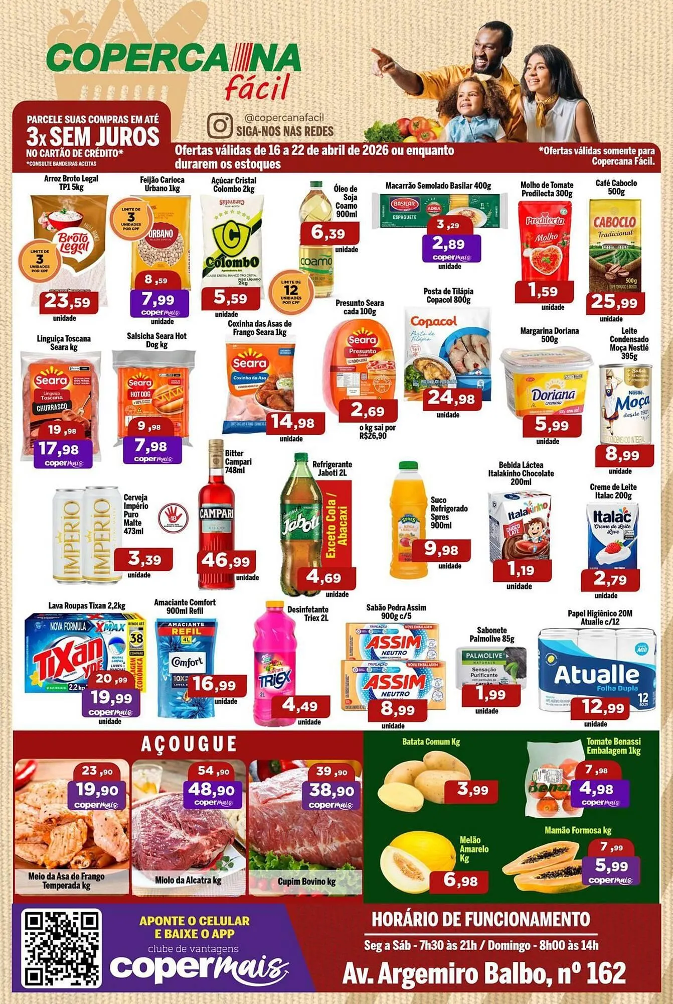 Encarte de Tabloide Copercana 16 de abril até 22 de abril 2026 - Pagina 1