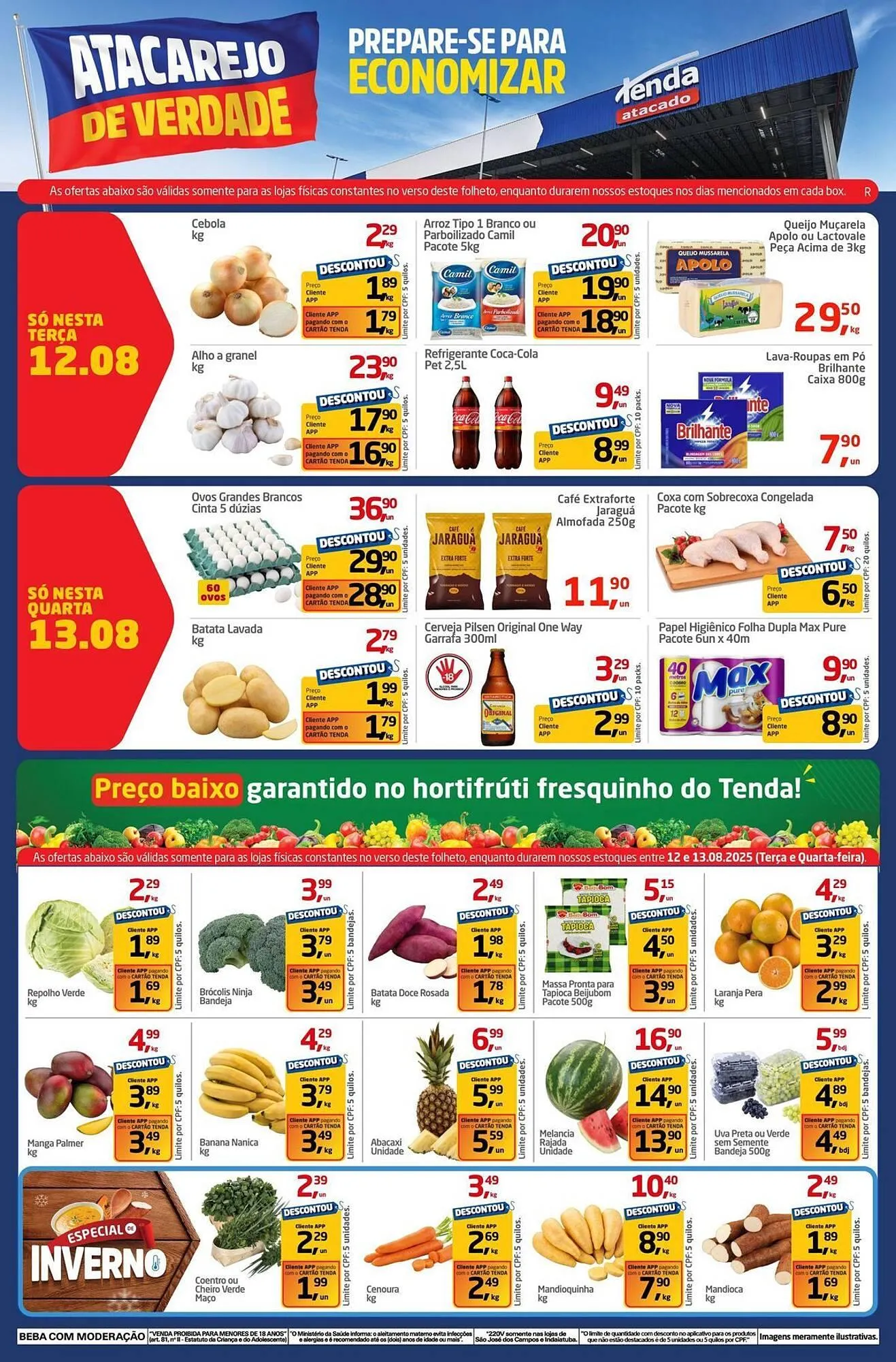 Encarte de Catálogo Tenda Atacado 12 de agosto até 13 de agosto 2025 - Pagina 1