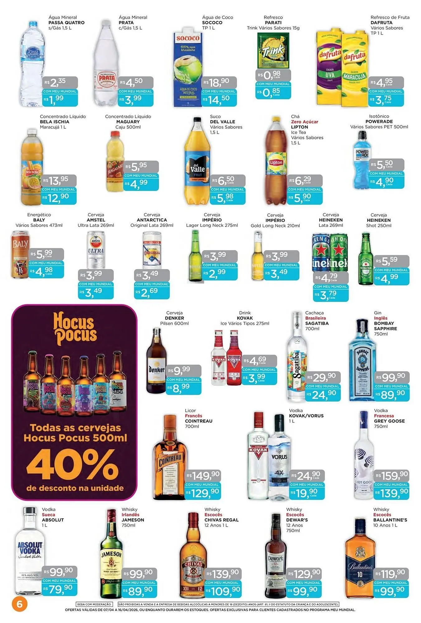 Encarte de Encarte Supermercados Mundial 7 de abril até 16 de abril 2026 - Pagina 6