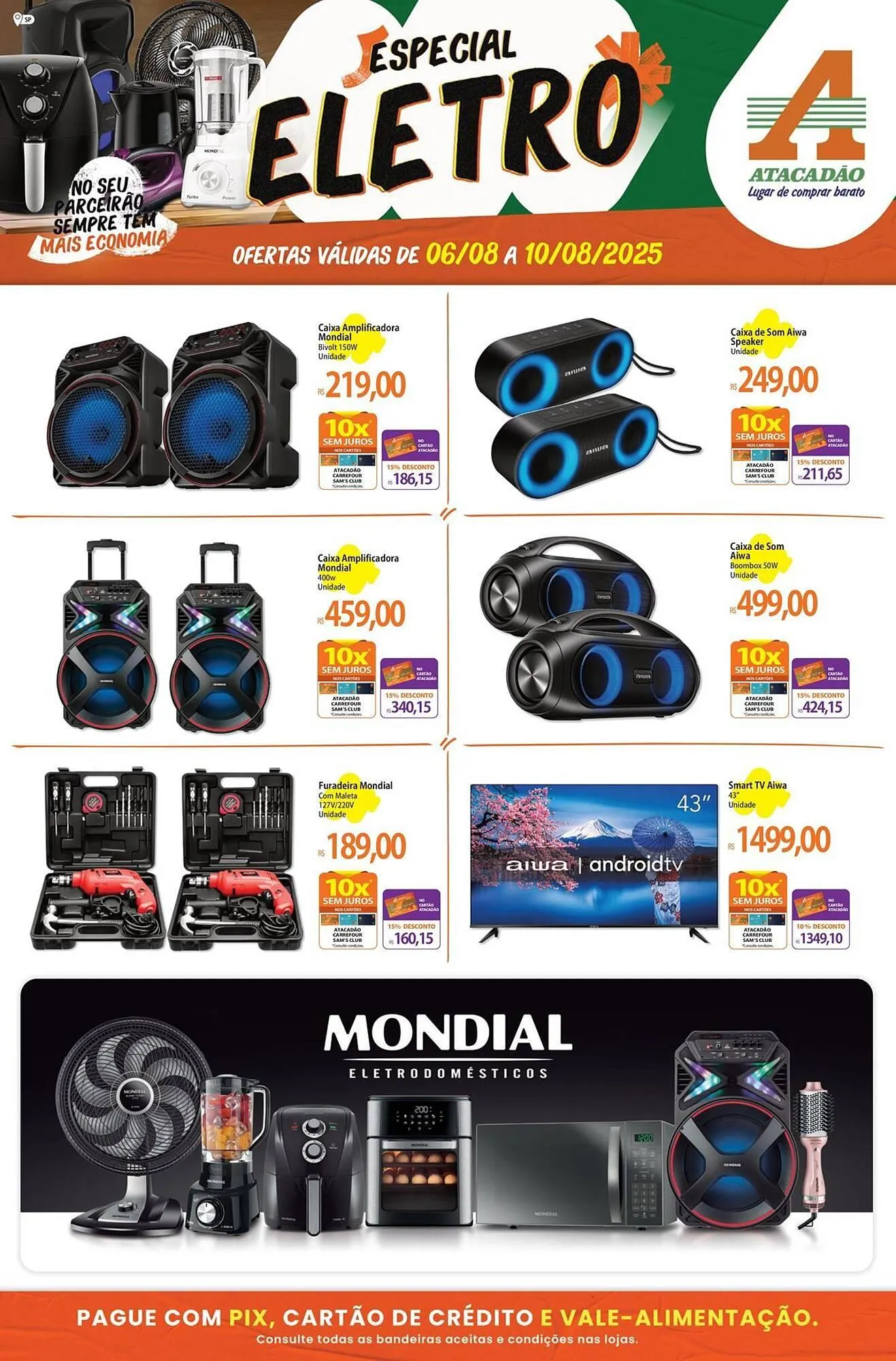 Encarte de Catálogo Atacadão 6 de agosto até 10 de agosto 2025 - Pagina 1