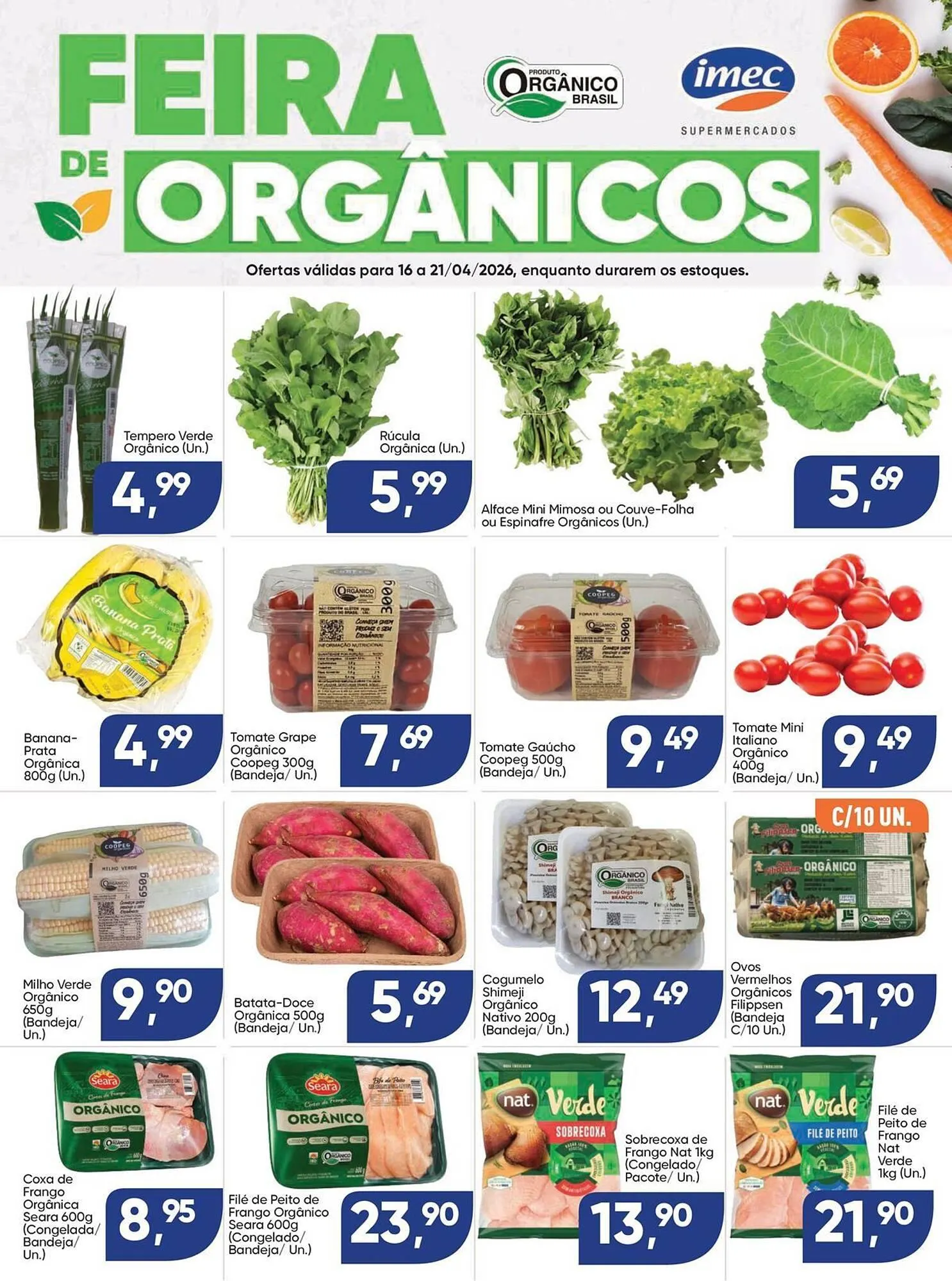 Encarte de Catálogo Imec Supermercados 16 de abril até 21 de abril 2026 - Pagina 1