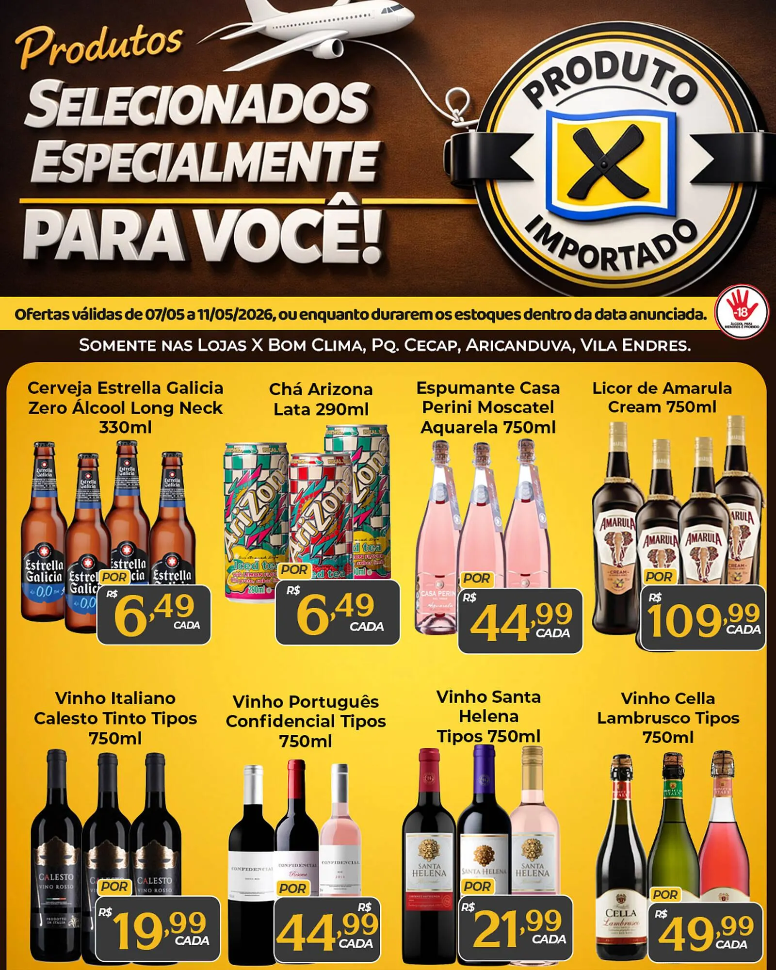 Encarte de Folheto X Supermercados 7 de maio até 11 de maio 2026 - Pagina 1