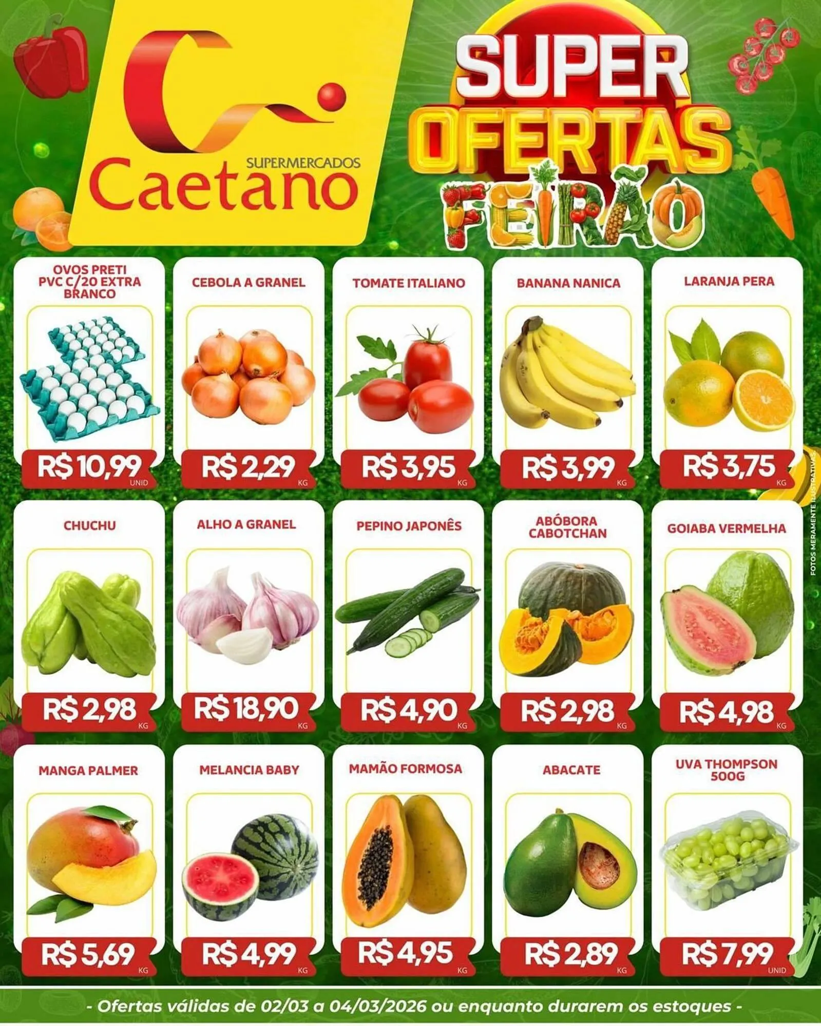 Encarte de Catálogo Supermercados Caetano 2 de março até 4 de março 2026 - Pagina 1