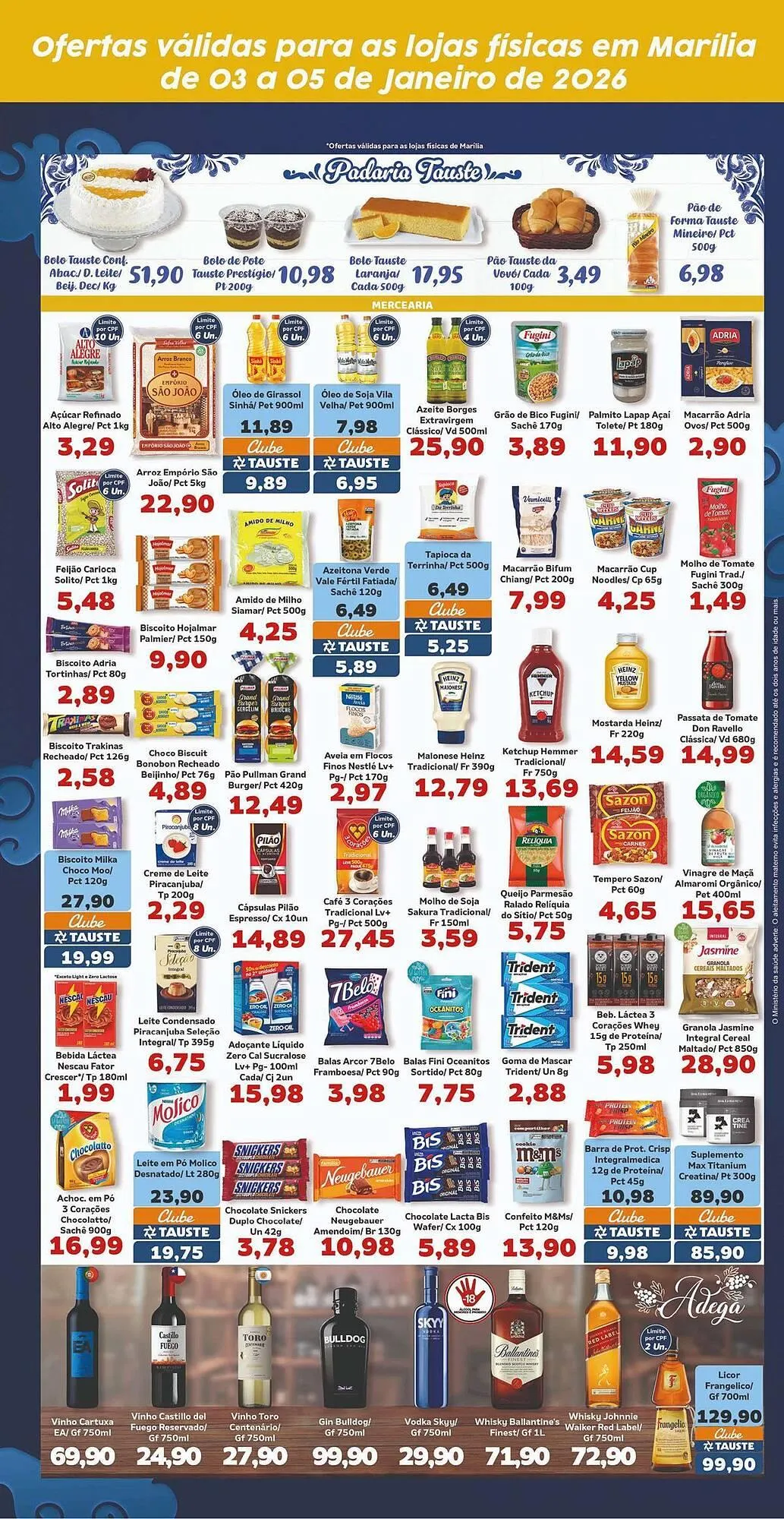 Encarte de Catálogo Supermercados Tauste 3 de janeiro até 15 de janeiro 2026 - Pagina 3