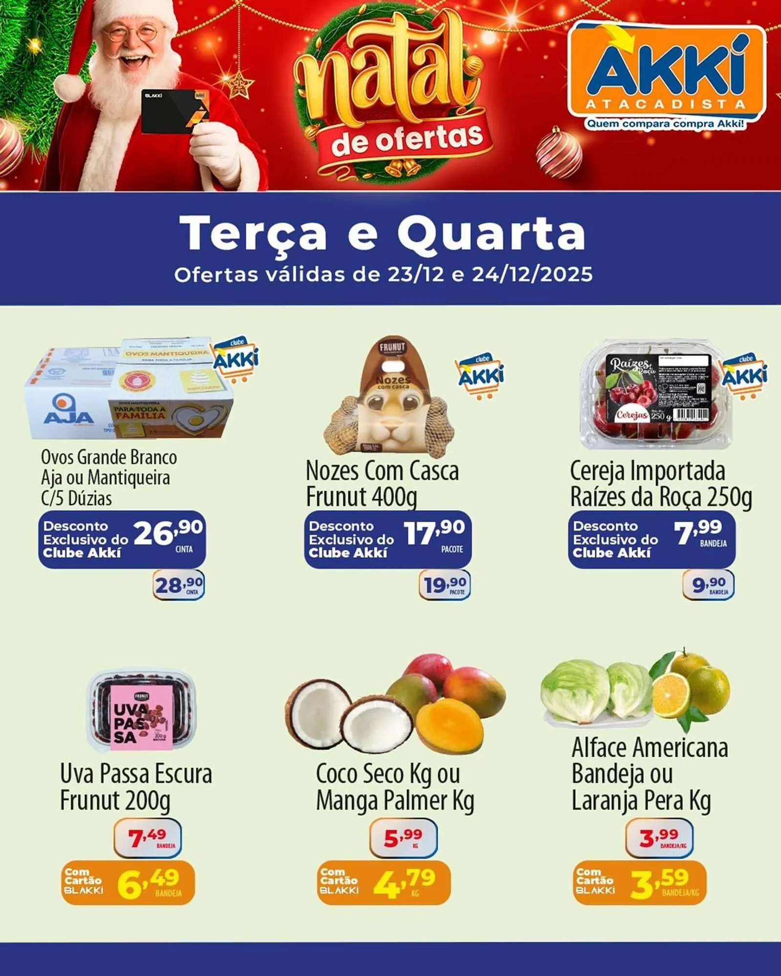 Encarte de Folheto Akki Atacadista 23 de dezembro até 24 de dezembro 2025 - Pagina 1