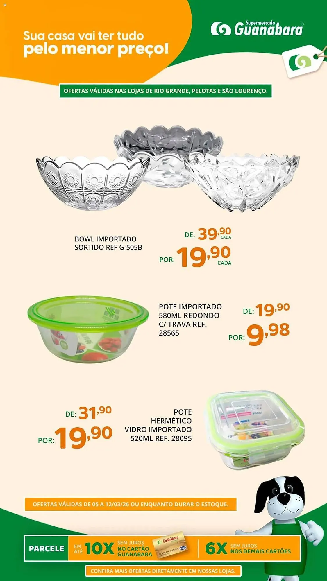 Encarte de Encarte Supermercados Guanabara 5 de março até 13 de março 2026 - Pagina 1