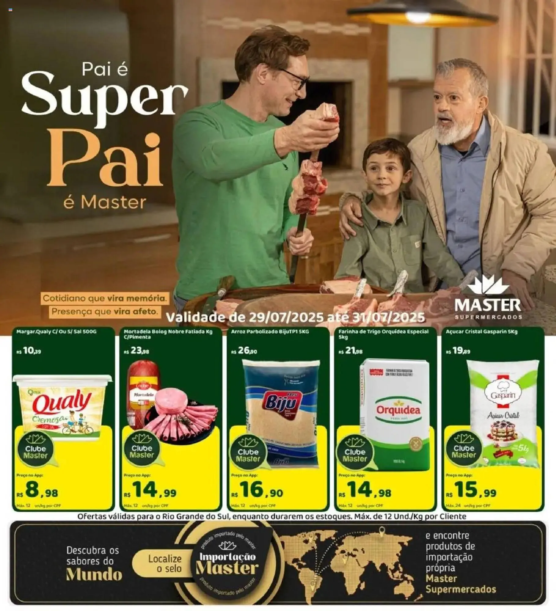 Encarte de Catálogo Master Supermercados 29 de julho até 31 de julho 2025 - Pagina 1