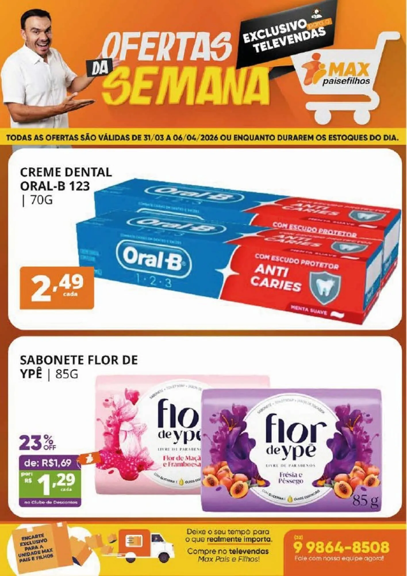 Encarte de Catálogo Pais e Filhos Supermercados 31 de março até 6 de abril 2026 - Pagina 1
