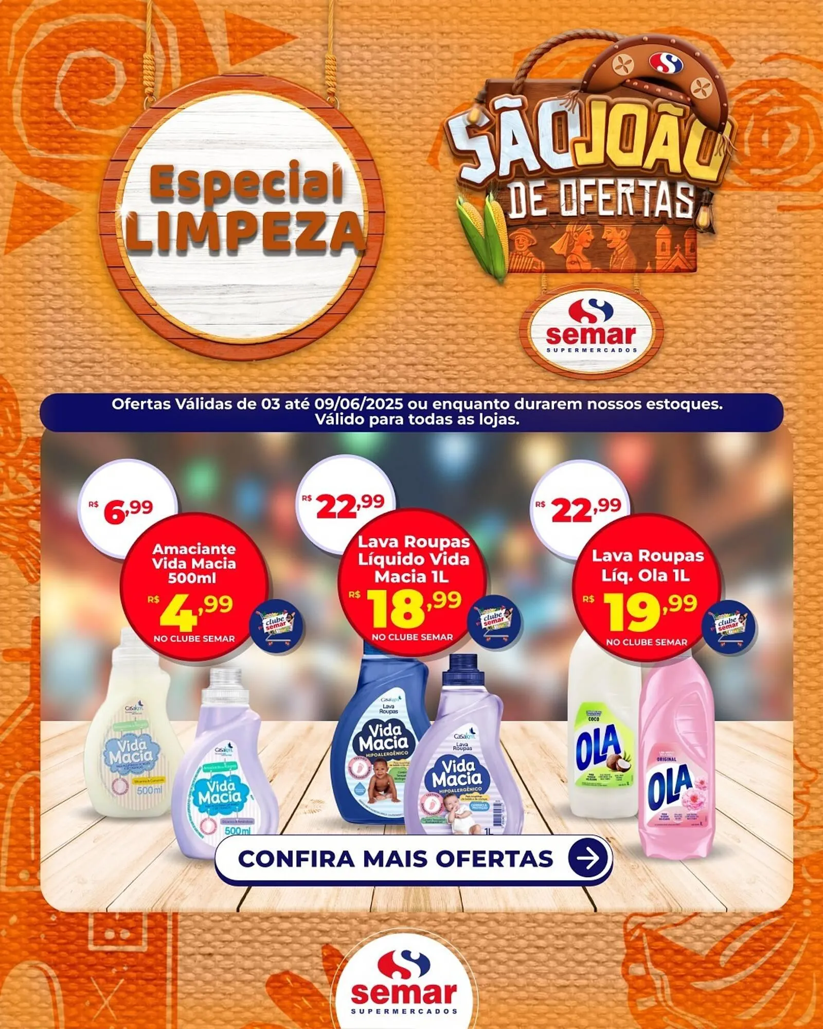 Encarte de Catálogo Semar Supermercado 5 de junho até 9 de junho 2025 - Pagina 1