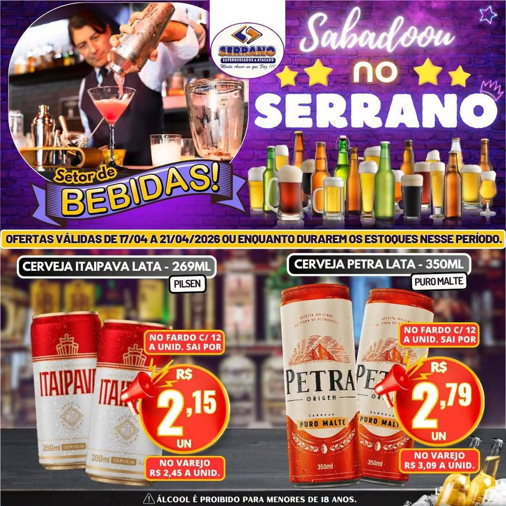 Encarte de Catálogo Serrano Supermercado 17 de abril até 21 de abril 2026 - Pagina 2