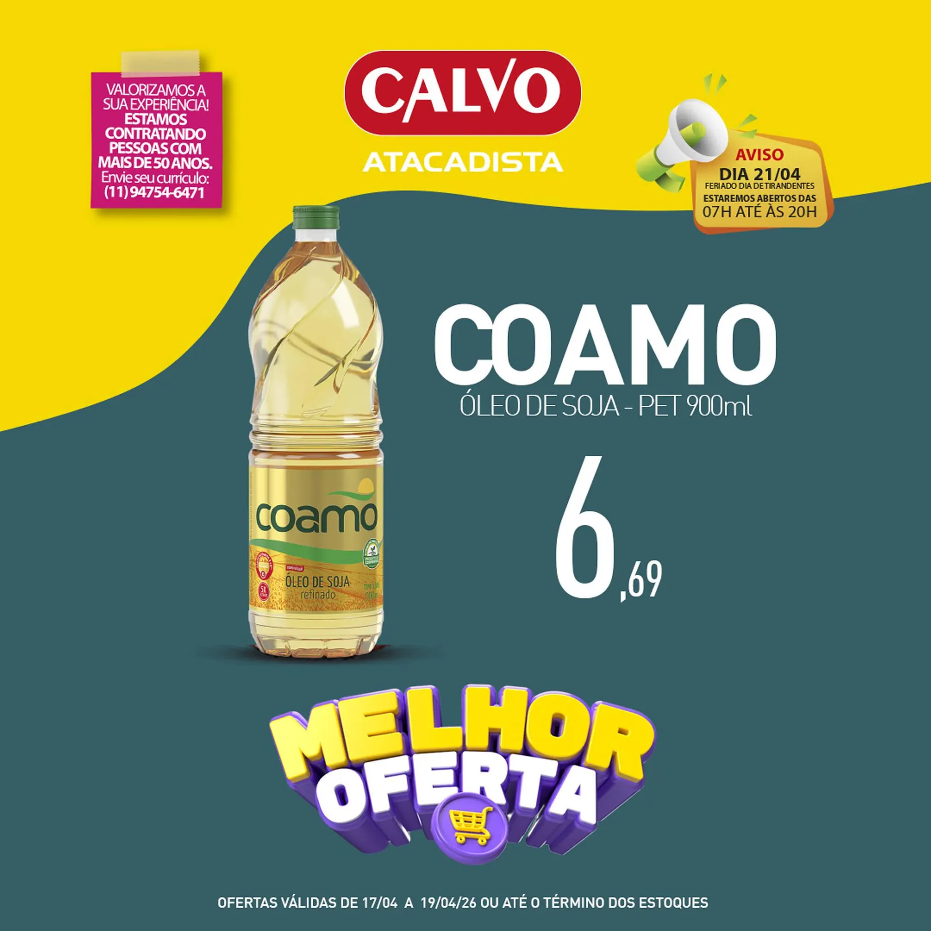 Encarte de Folheto Calvo Atacadista 17 de abril até 19 de abril 2026 - Pagina 3