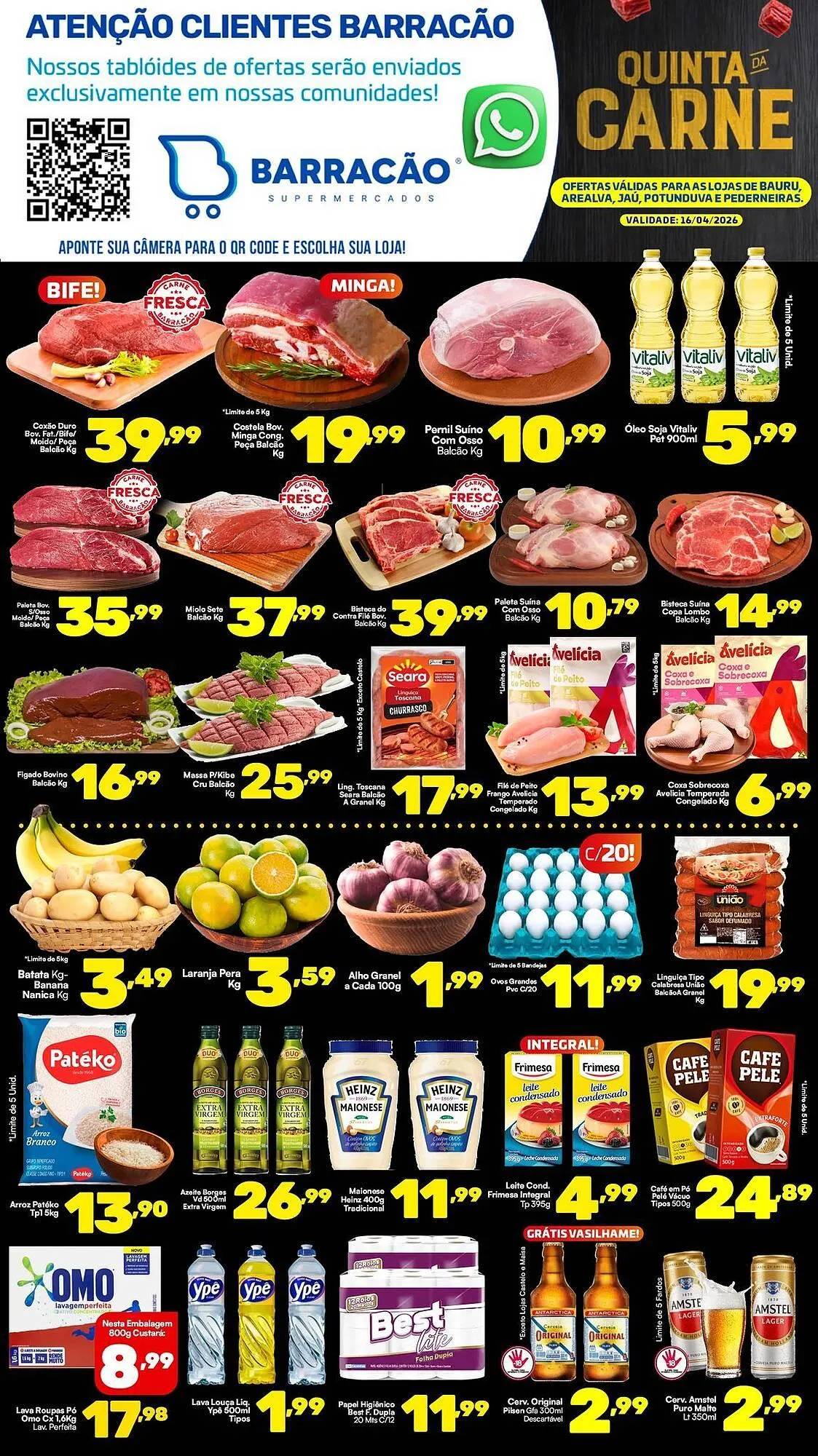 Encarte de Catálogo Barracão Supermercado 16 de abril até 16 de abril 2026 - Pagina 1