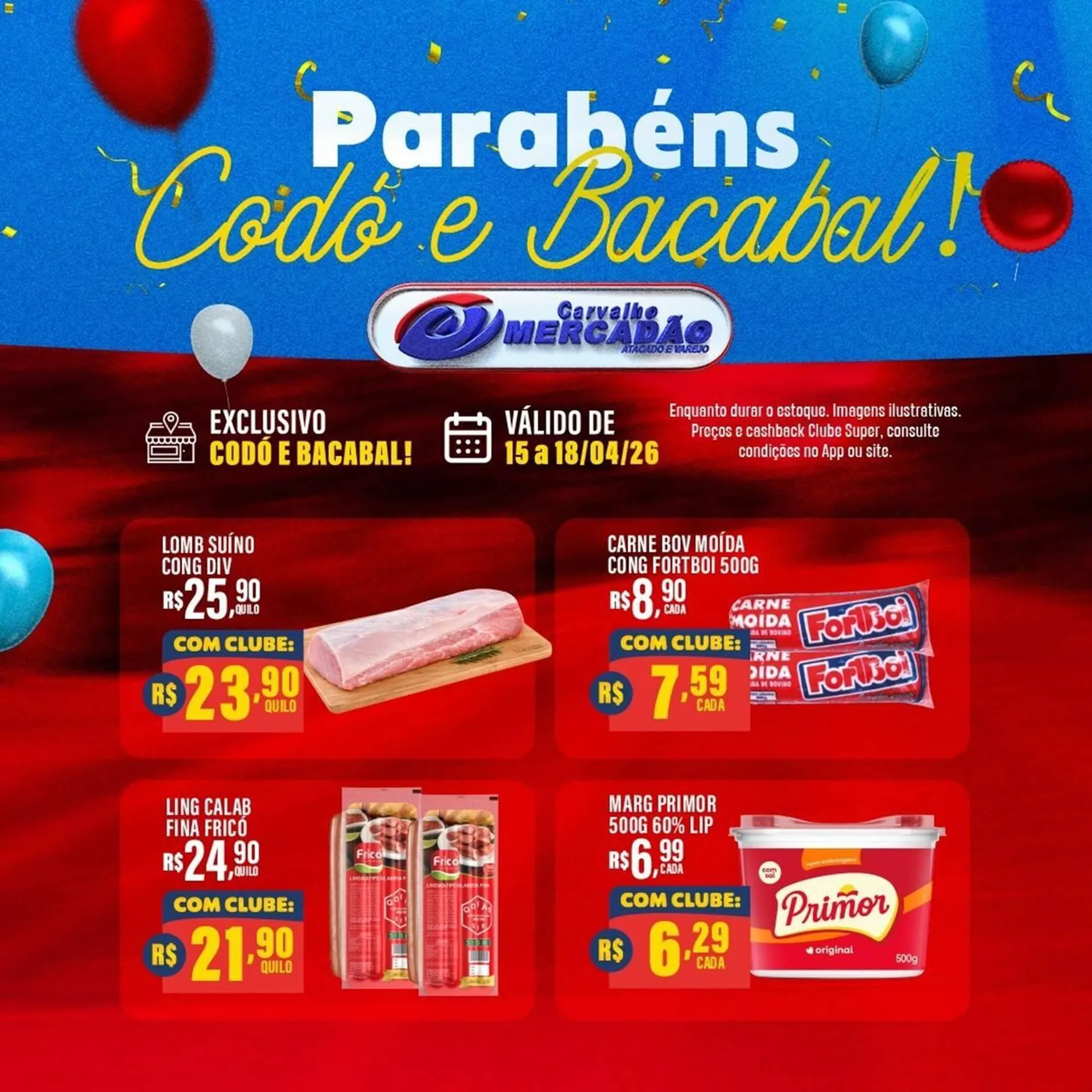 Encarte de Catálogo Carvalho Supermercado 15 de abril até 18 de abril 2026 - Pagina 3