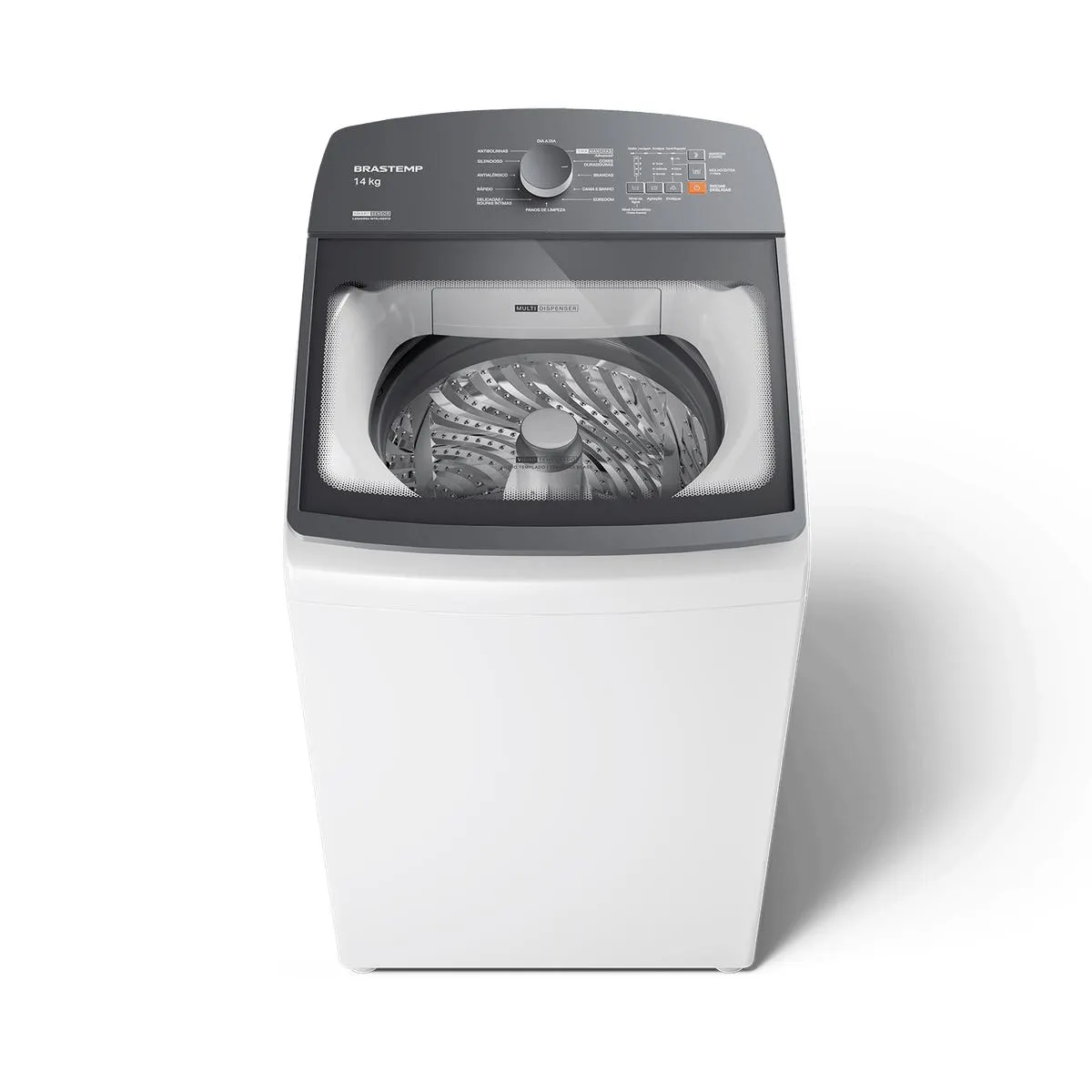 Máquina de Lavar 14Kg Brastemp Branca com Smart Sensor e Design Compacto - BWF14AB