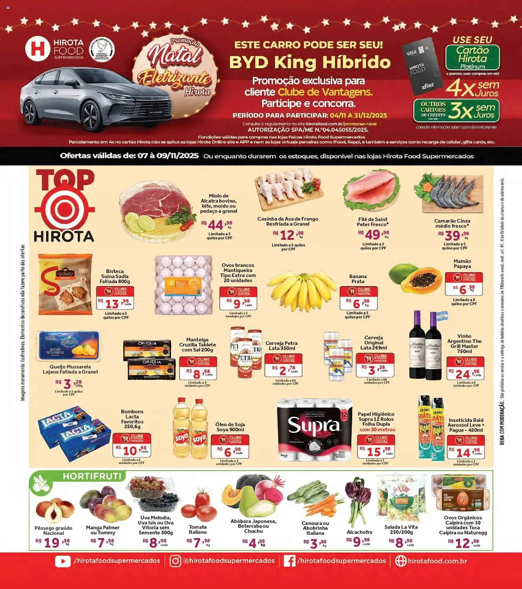 Encarte de Catálogo Hirota Food Supermercado 7 de novembro até 9 de novembro 2025 - Pagina 1