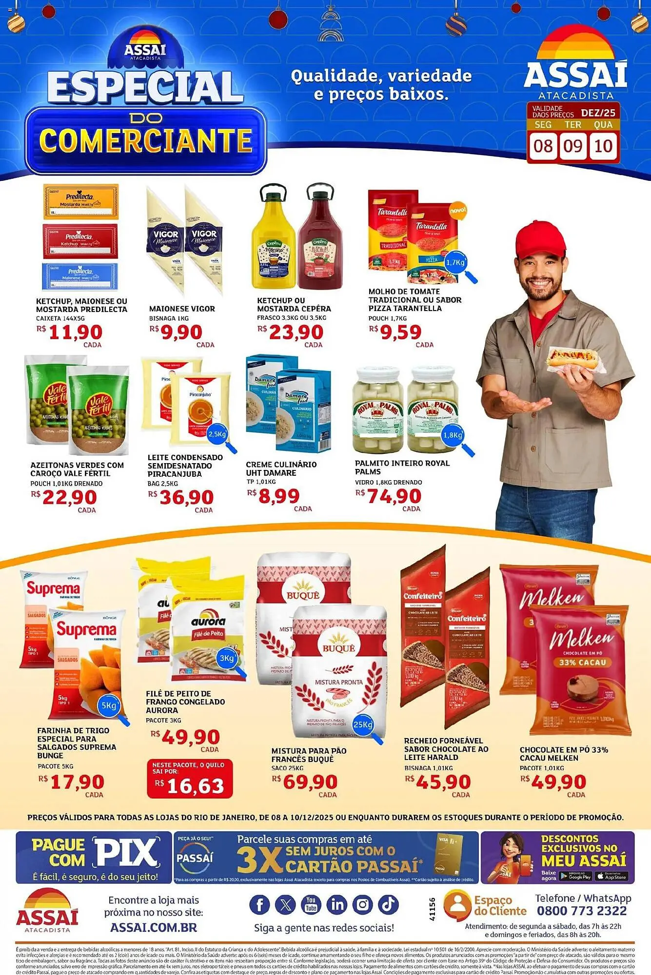 Encarte de Encarte Assaí Atacadista 8 de dezembro até 10 de dezembro 2025 - Pagina 1